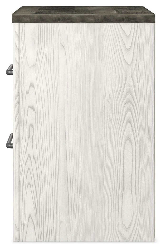 5002-gerridan-two-drawer-night-stand-white-gray-9.webp Gerridan - Two Drawer Night Stand - White / Gray