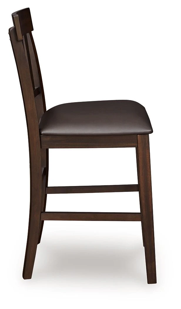 5004-haddigan-upholstered-barstool-set-of-2-dark-brown-2.webp Haddigan - Upholstered Barstool (Set of 2) - Dark Brown