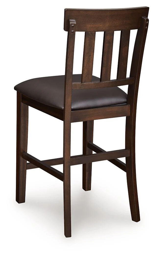 5004-haddigan-upholstered-barstool-set-of-2-dark-brown-3.webp Haddigan - Upholstered Barstool (Set of 2) - Dark Brown