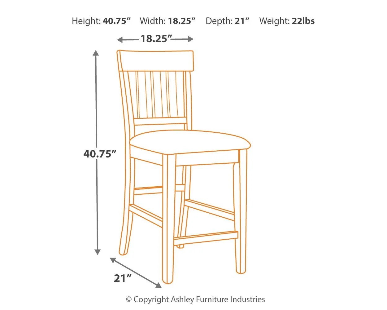 5004-haddigan-upholstered-barstool-set-of-2-dark-brown-7.webp Haddigan - Upholstered Barstool (Set of 2) - Dark Brown