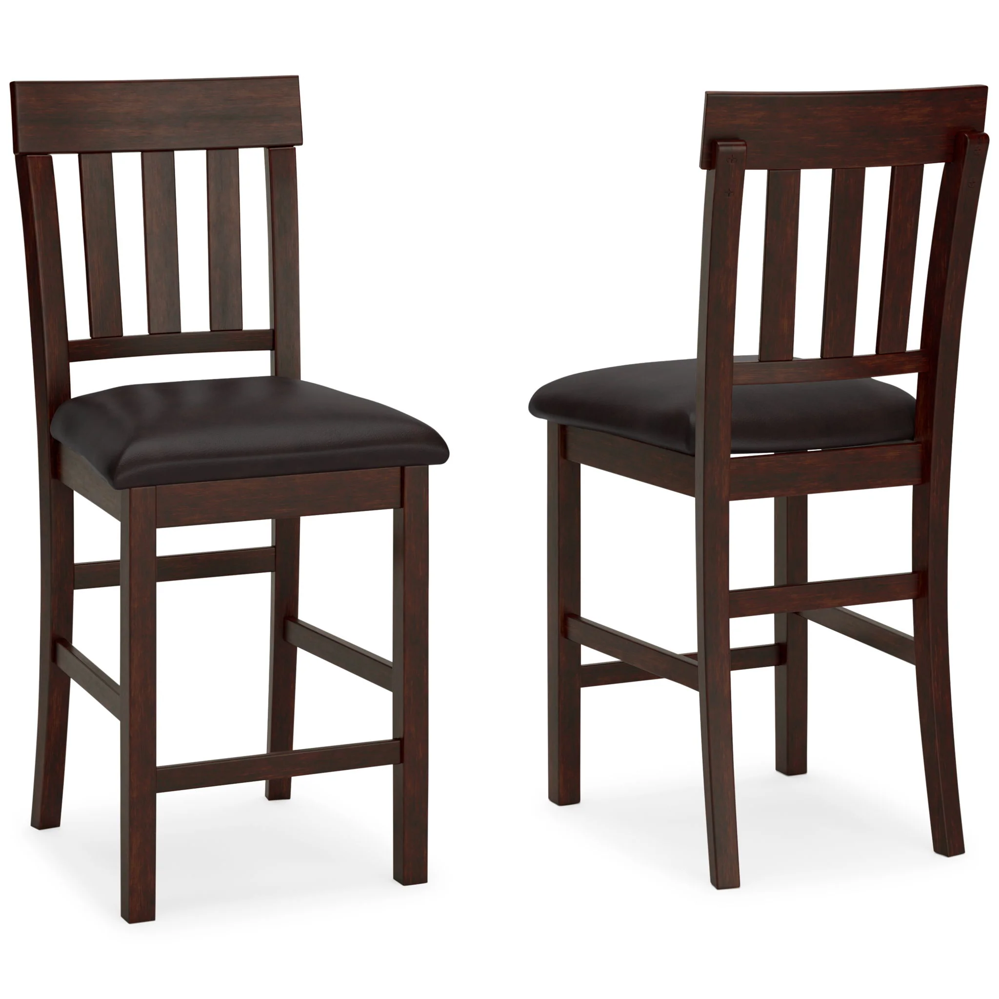 5004-haddigan-upholstered-barstool-set-of-2-dark-brown-8.webp Haddigan - Upholstered Barstool (Set of 2) - Dark Brown