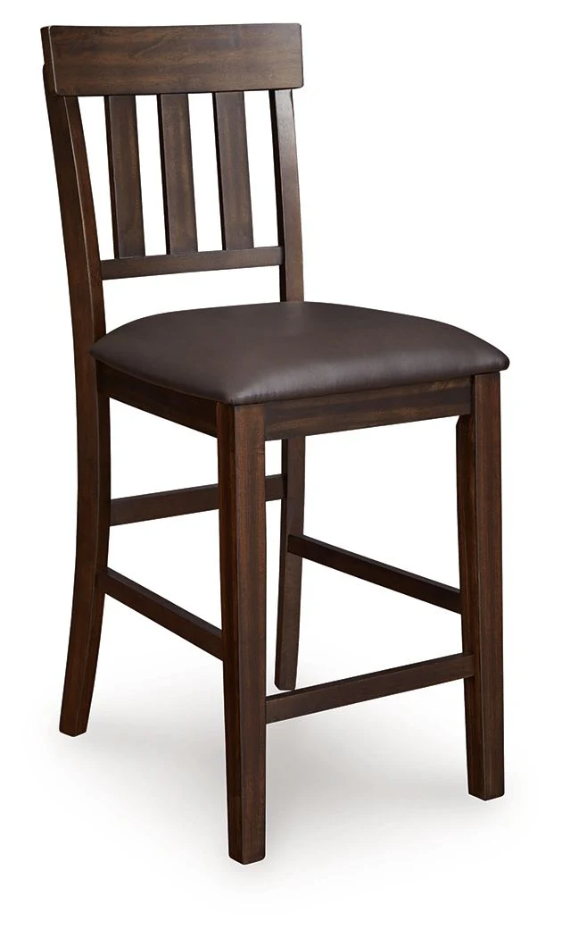 5004-haddigan-upholstered-barstool-set-of-2-dark-brown-9.webp Haddigan - Upholstered Barstool (Set of 2) - Dark Brown