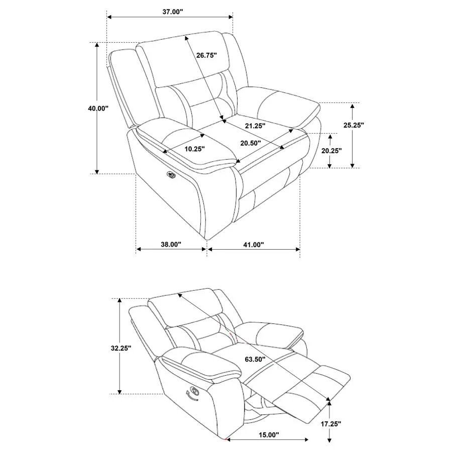 Greer - Upholstered Swivel Glider Recliner Chair