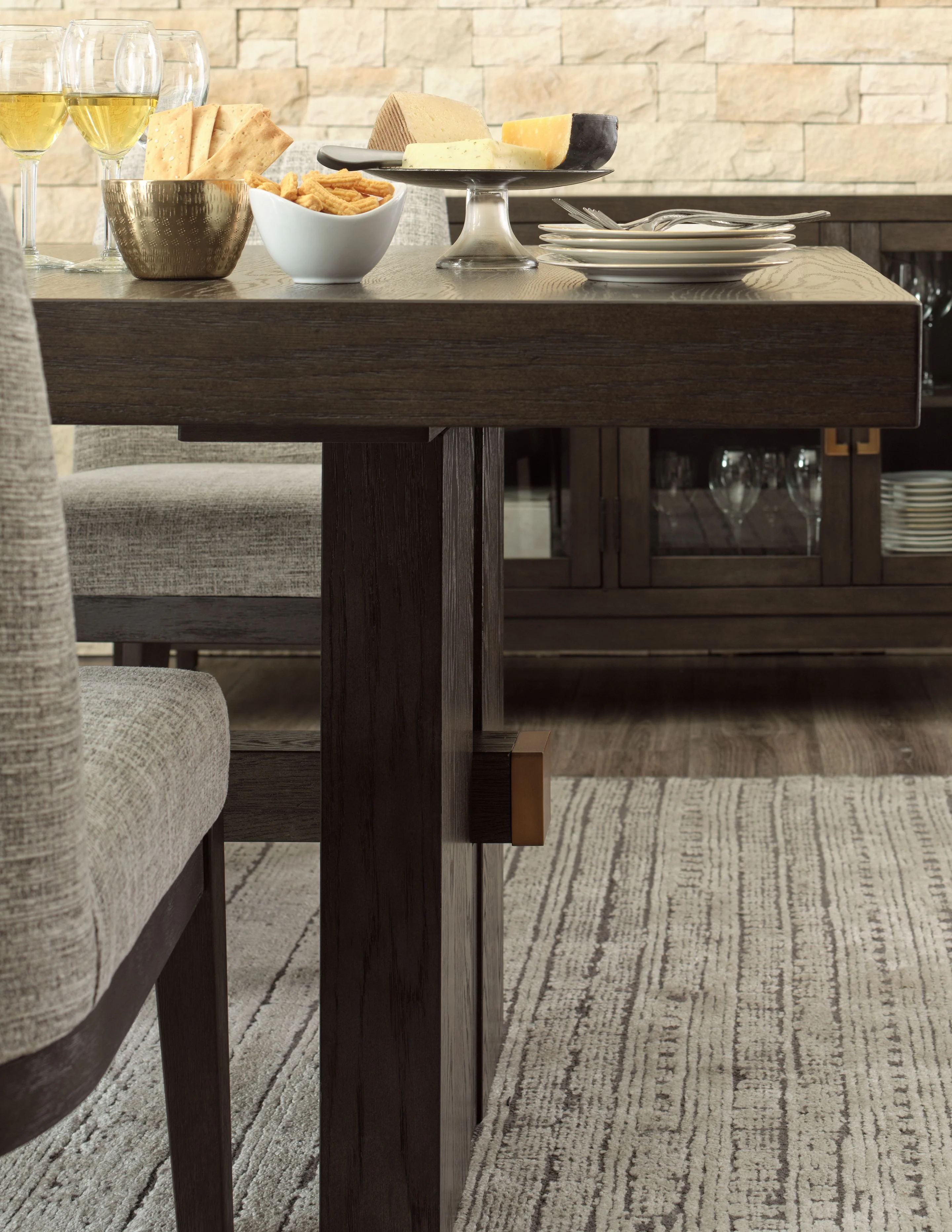 5080-burkhaus-rectangular-dining-room-extension-table-dark-brown-2.webp Burkhaus - Rectangular Dining Room Extension Table - Dark Brown