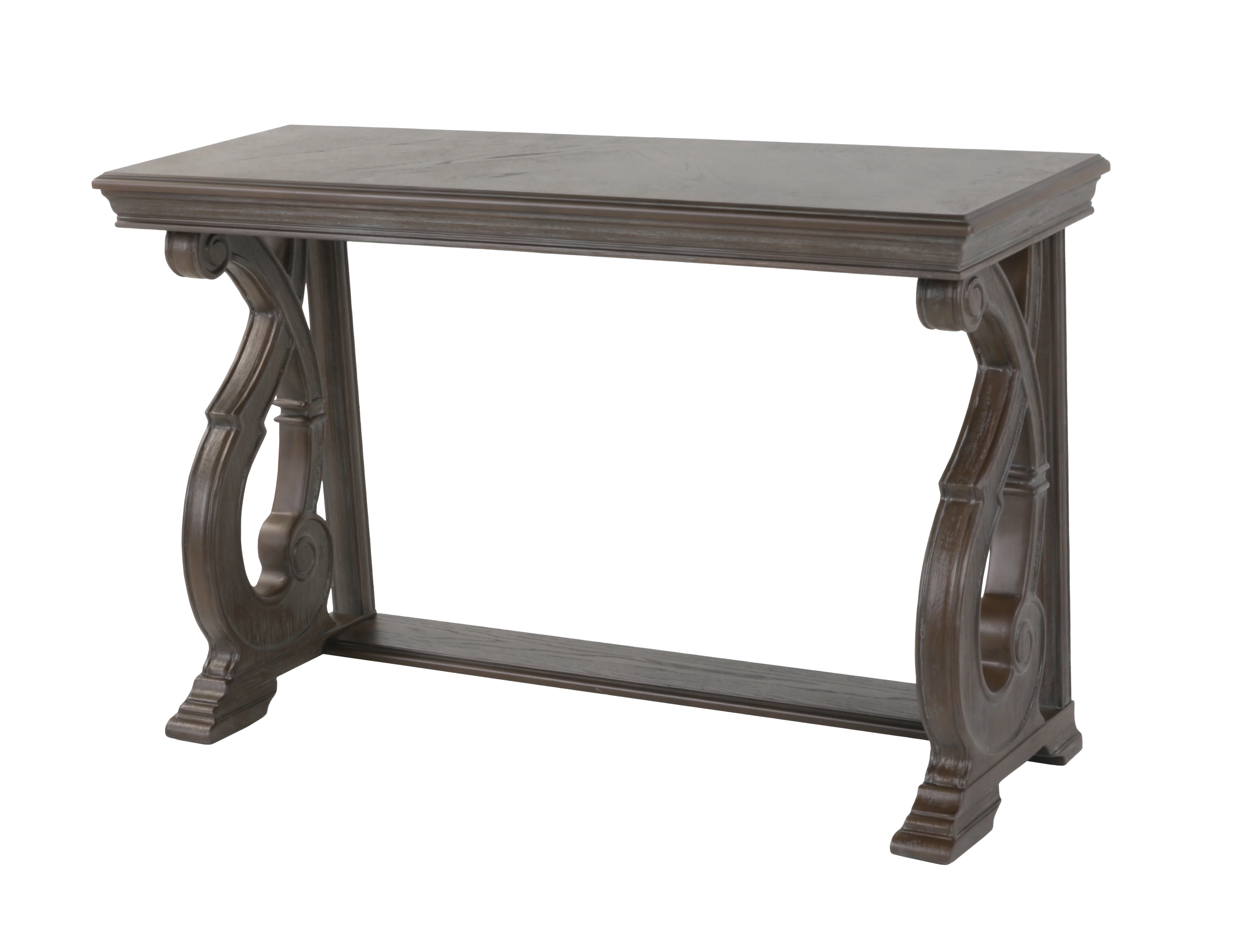509-reclaimed-grey-oak-scroll-base-sofa-table-console-table-1.webp Reclaimed Grey Oak Scroll-Base Sofa Table / Console Table