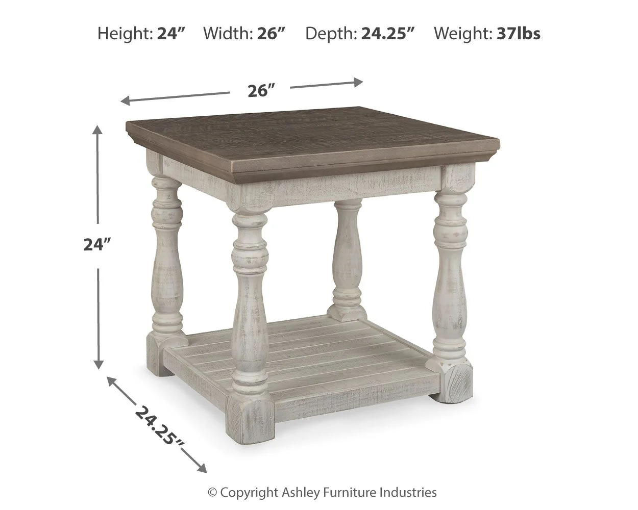 5141-havalance-rectangular-end-table-gray-white-5.webp Havalance - Rectangular End Table - Gray / White