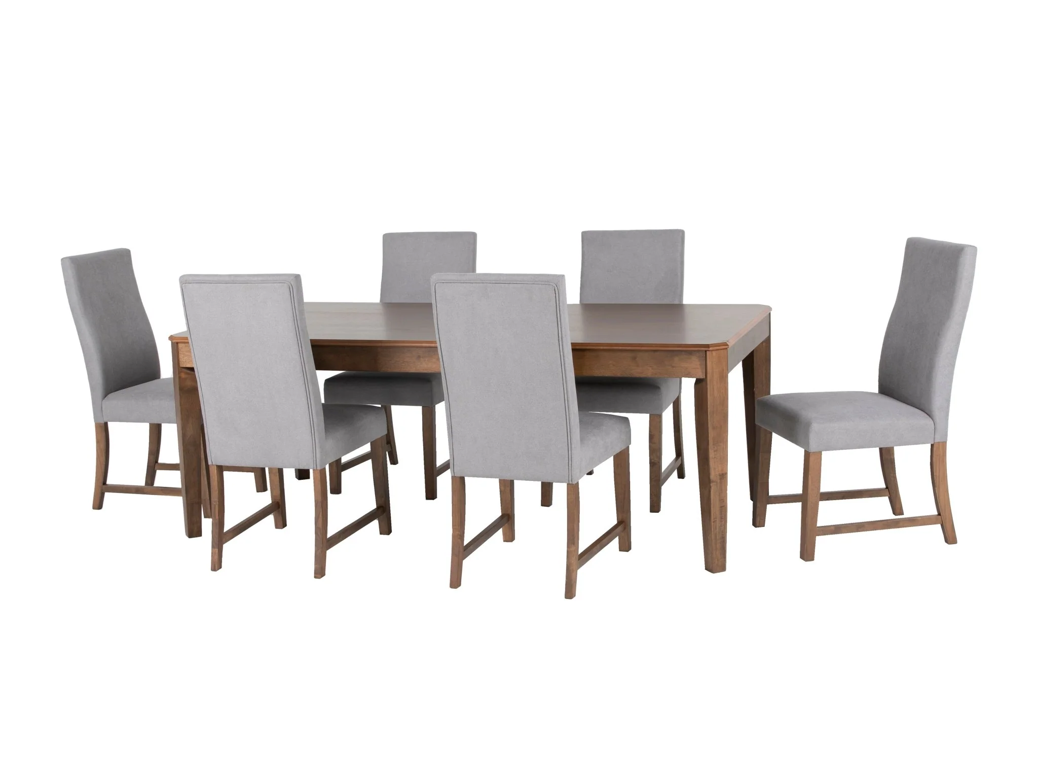 518-7-piece-brown-gray-upholstered-dining-room-set-2.webp 7 Piece Brown & Gray Upholstered Dining Room Set