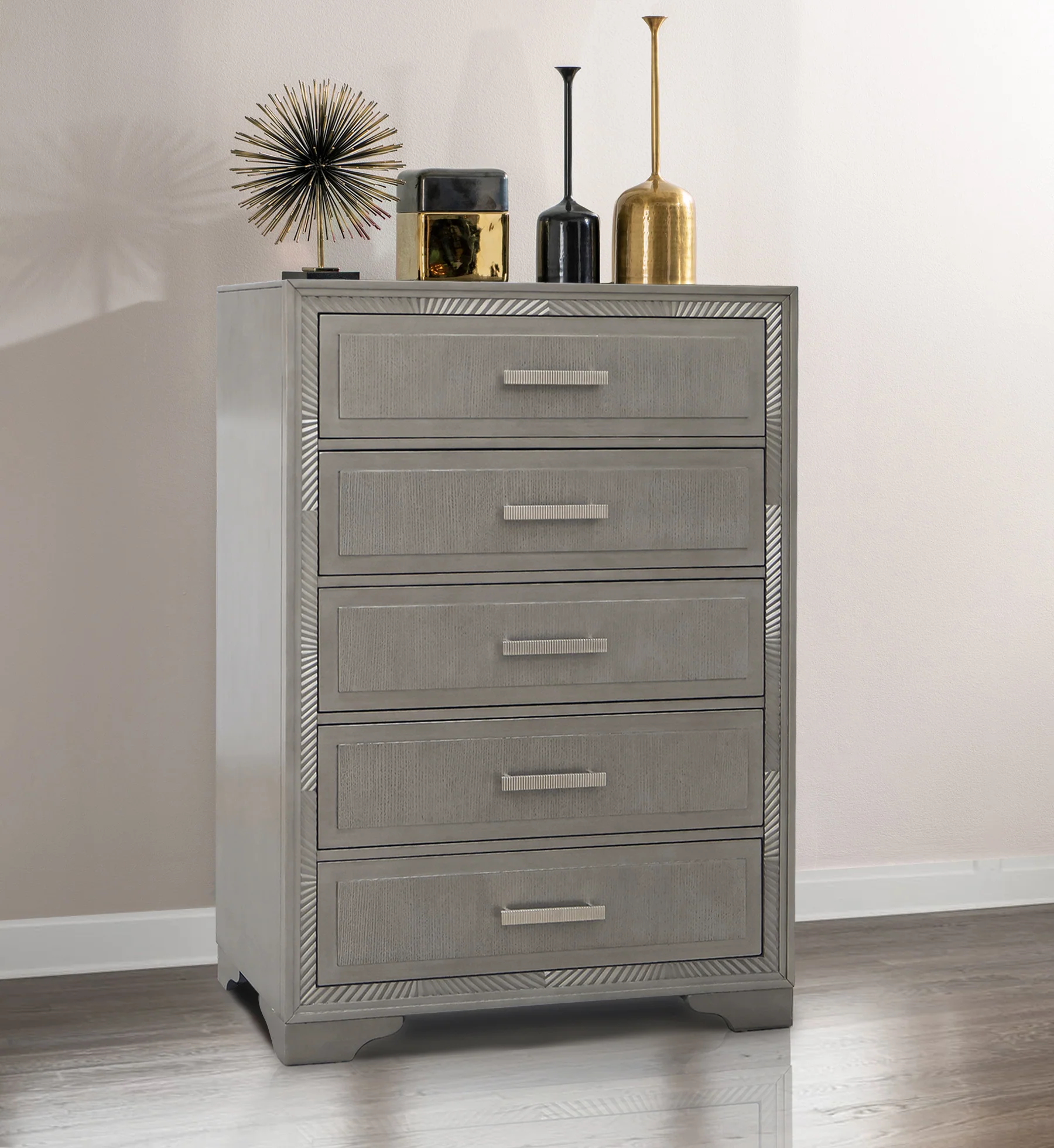 Antique Grey Chest