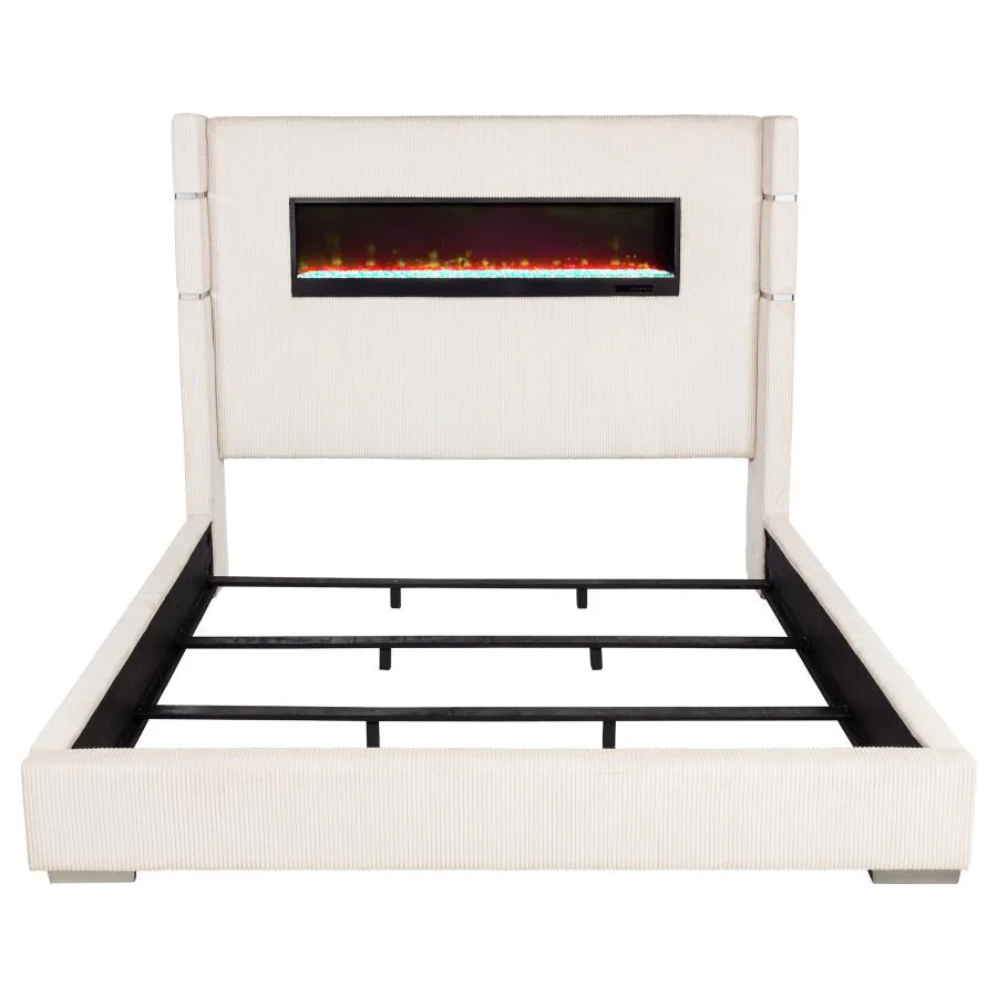 Tisdall - Upholstered Fireplace Bed