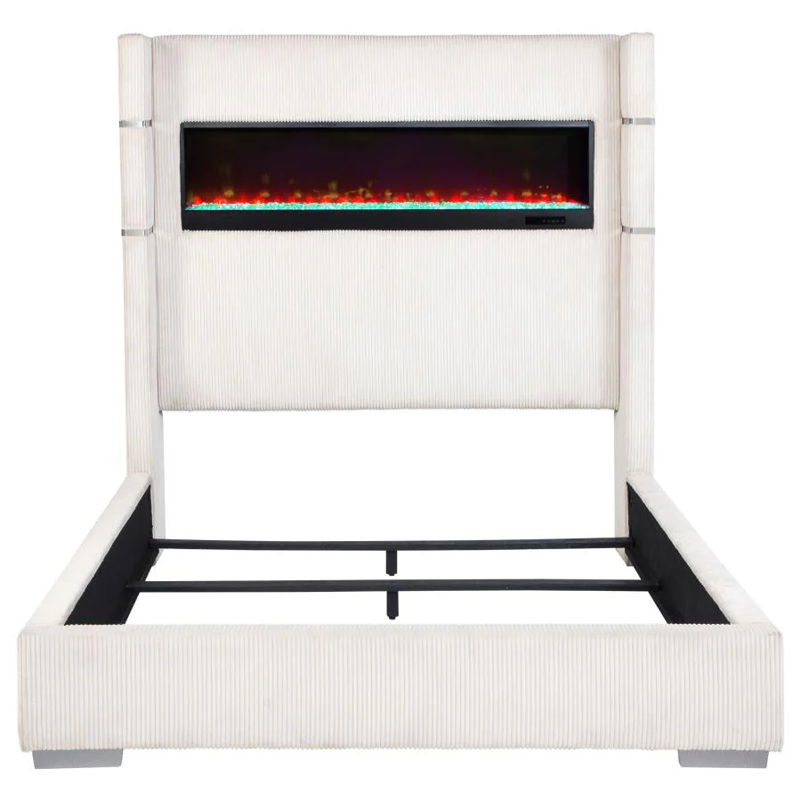 Tisdall - Upholstered Fireplace Bed