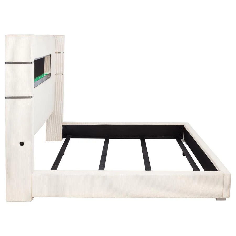 Tisdall - Upholstered Fireplace Bed
