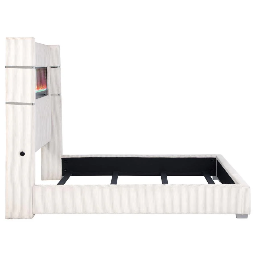 Tisdall - Upholstered Fireplace Bed