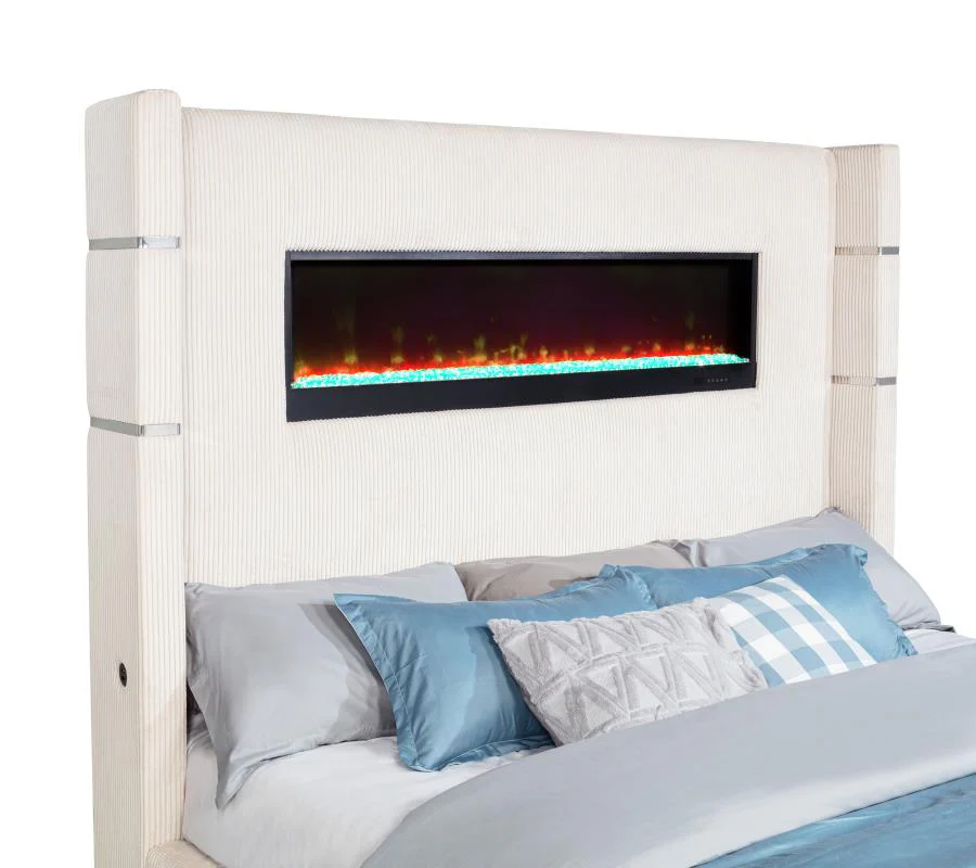 Tisdall - Upholstered Fireplace Bed