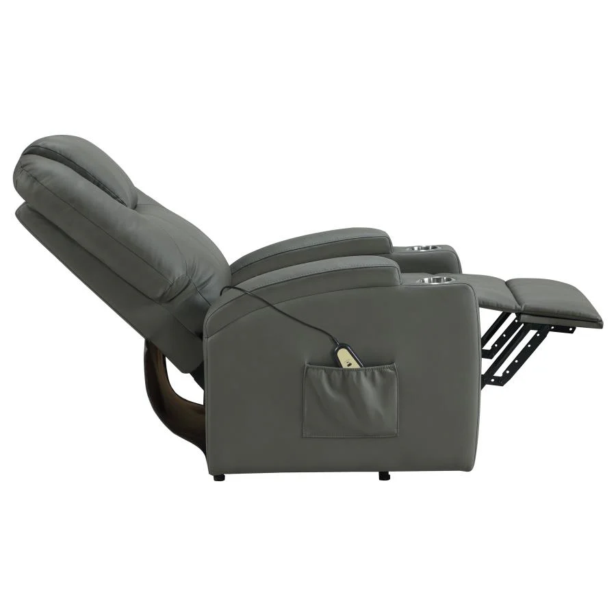 Armstrong - Upholstered Power Lift Massage Recliner