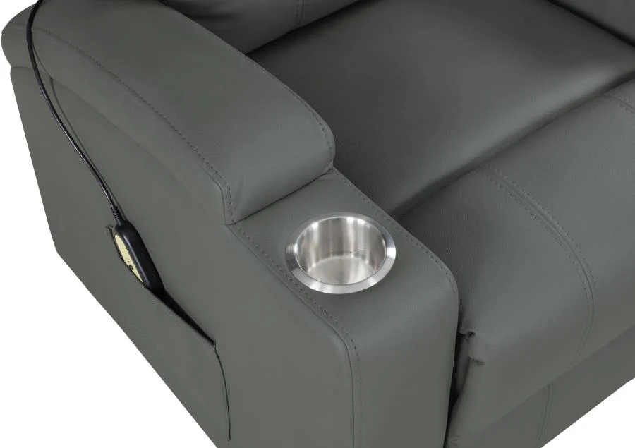 Armstrong - Upholstered Power Lift Massage Recliner
