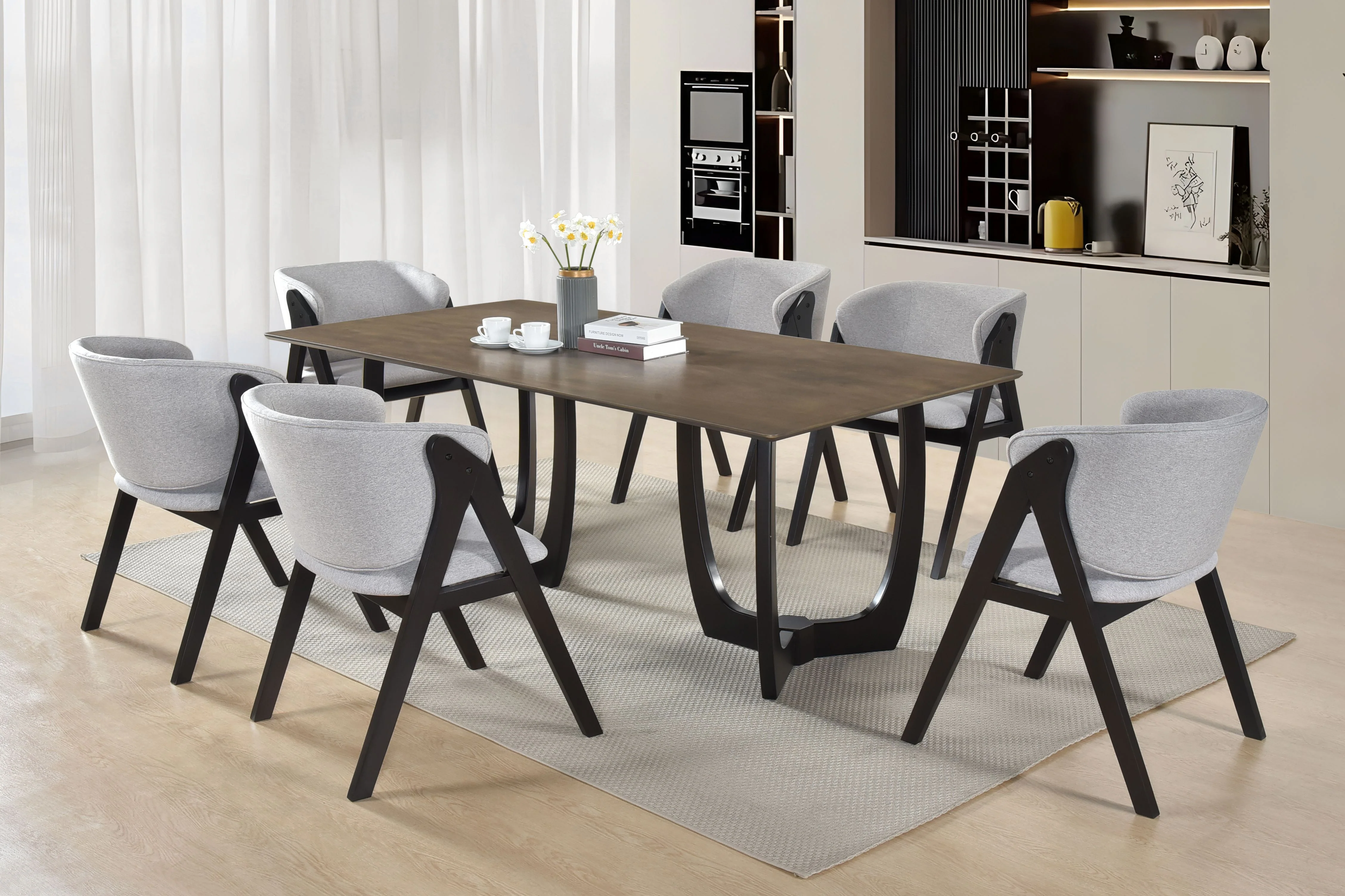 532-modern-7-piece-dining-set-with-upholstered-chairs-grey-cappuccino-1.webp Modern 7-Piece Dining Set with Upholstered Chairs – Grey & Cappuccino