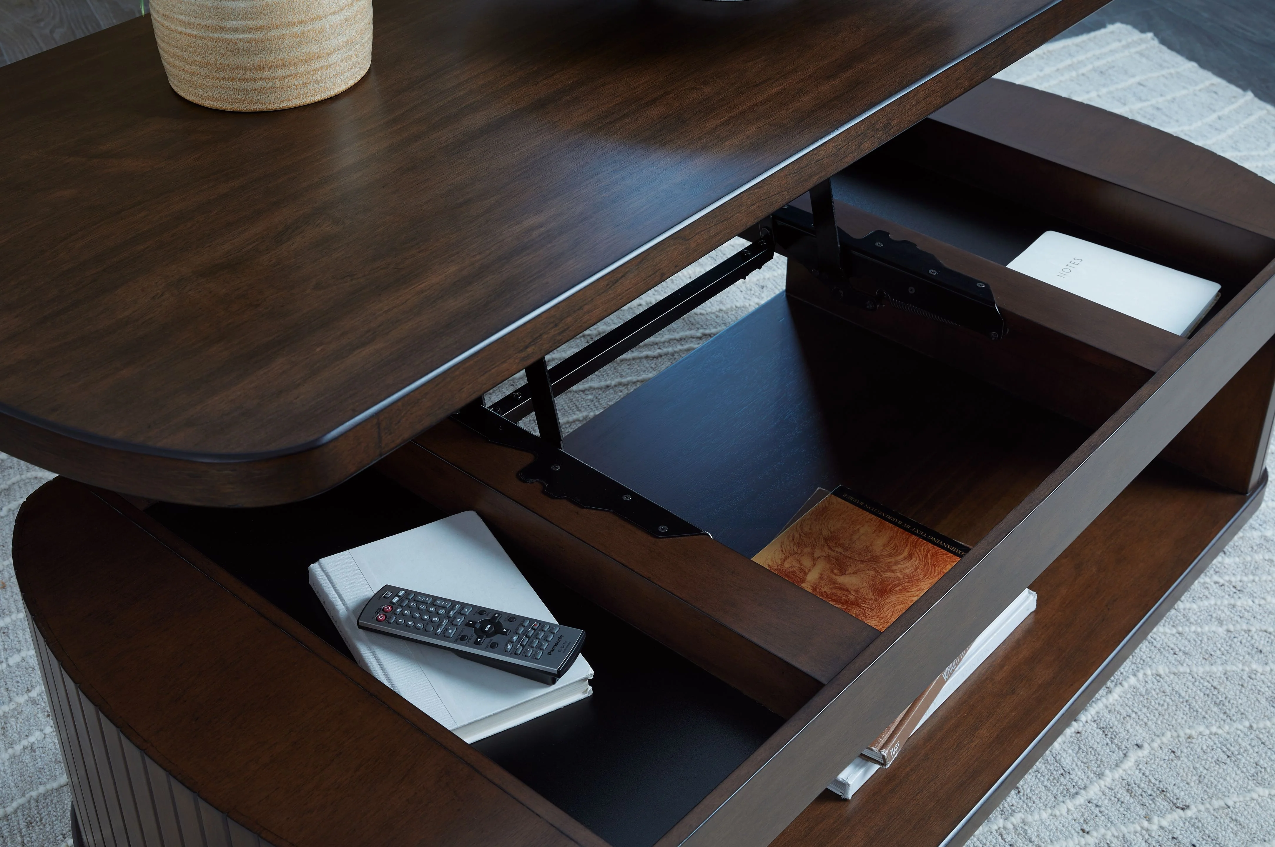 5345-korestone-lift-top-cocktail-table-dark-brown-8.webp Korestone - Lift Top Cocktail Table - Dark Brown