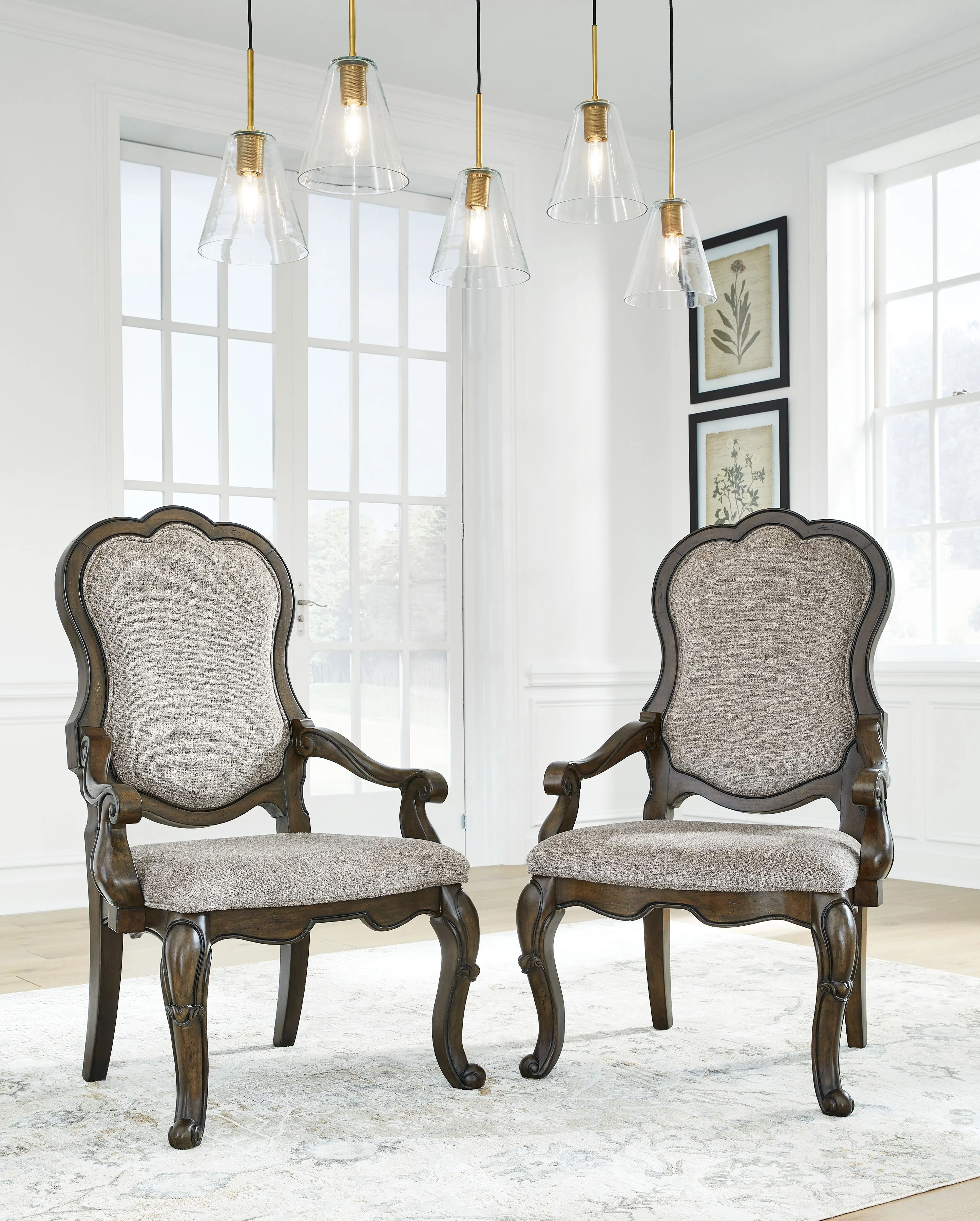 5382-maylee-dining-upholstered-arm-chair-set-of-2-dark-brown-1.webp Maylee - Dining Upholstered Arm Chair (Set of 2) - Dark Brown