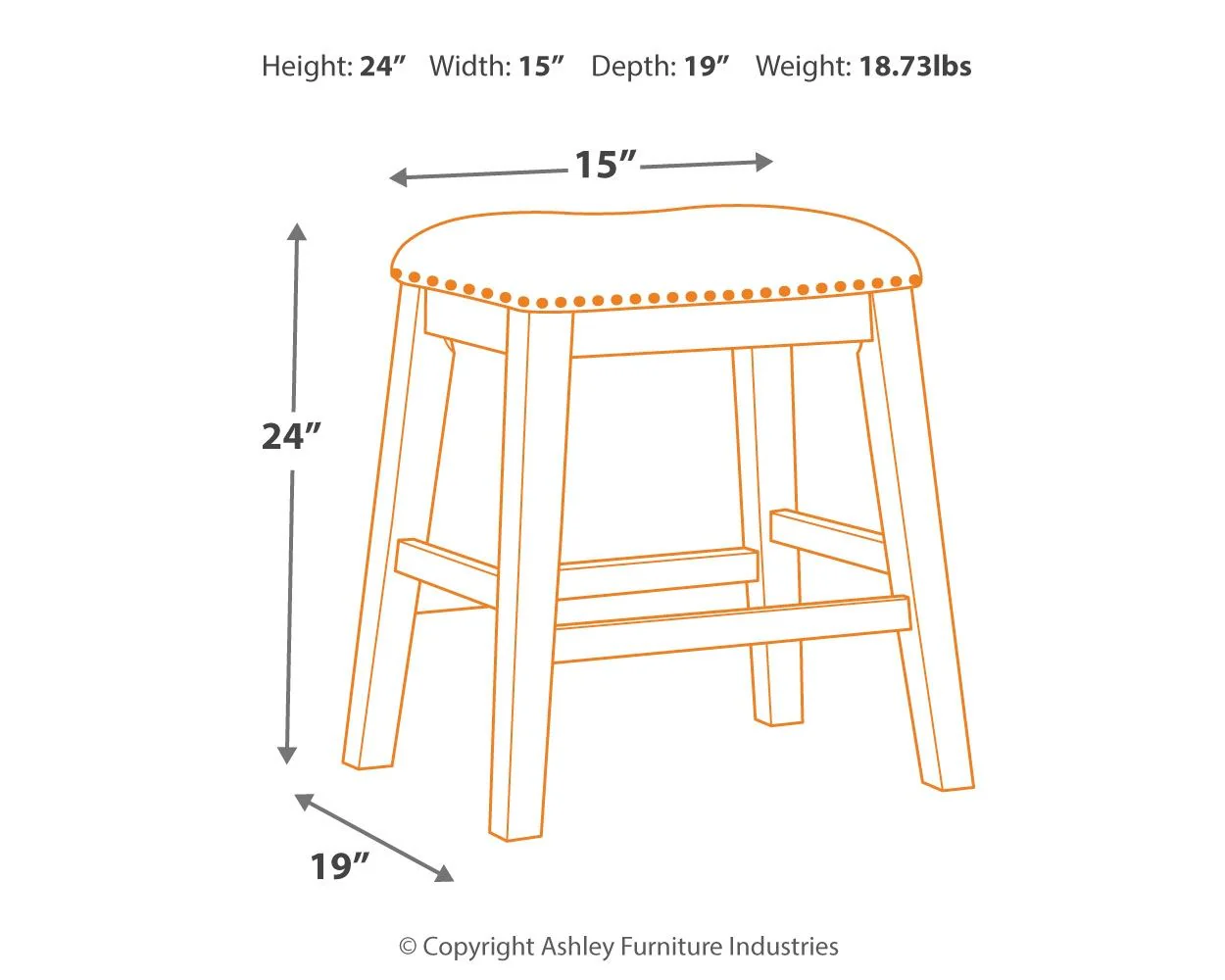 5439-caitbrook-upholstered-stool-set-of-2-gray-4.webp Caitbrook - Upholstered Stool (Set of 2) - Gray