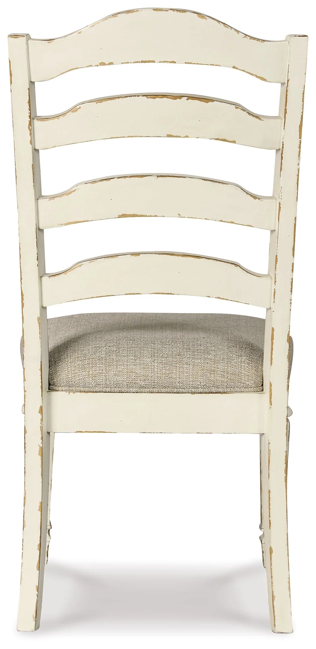 5454-realyn-dining-uph-side-chair-set-of-2-ladderback-chipped-white-2.webp Realyn - Dining UPH Side Chair (Set of 2) - Ladderback - Chipped White