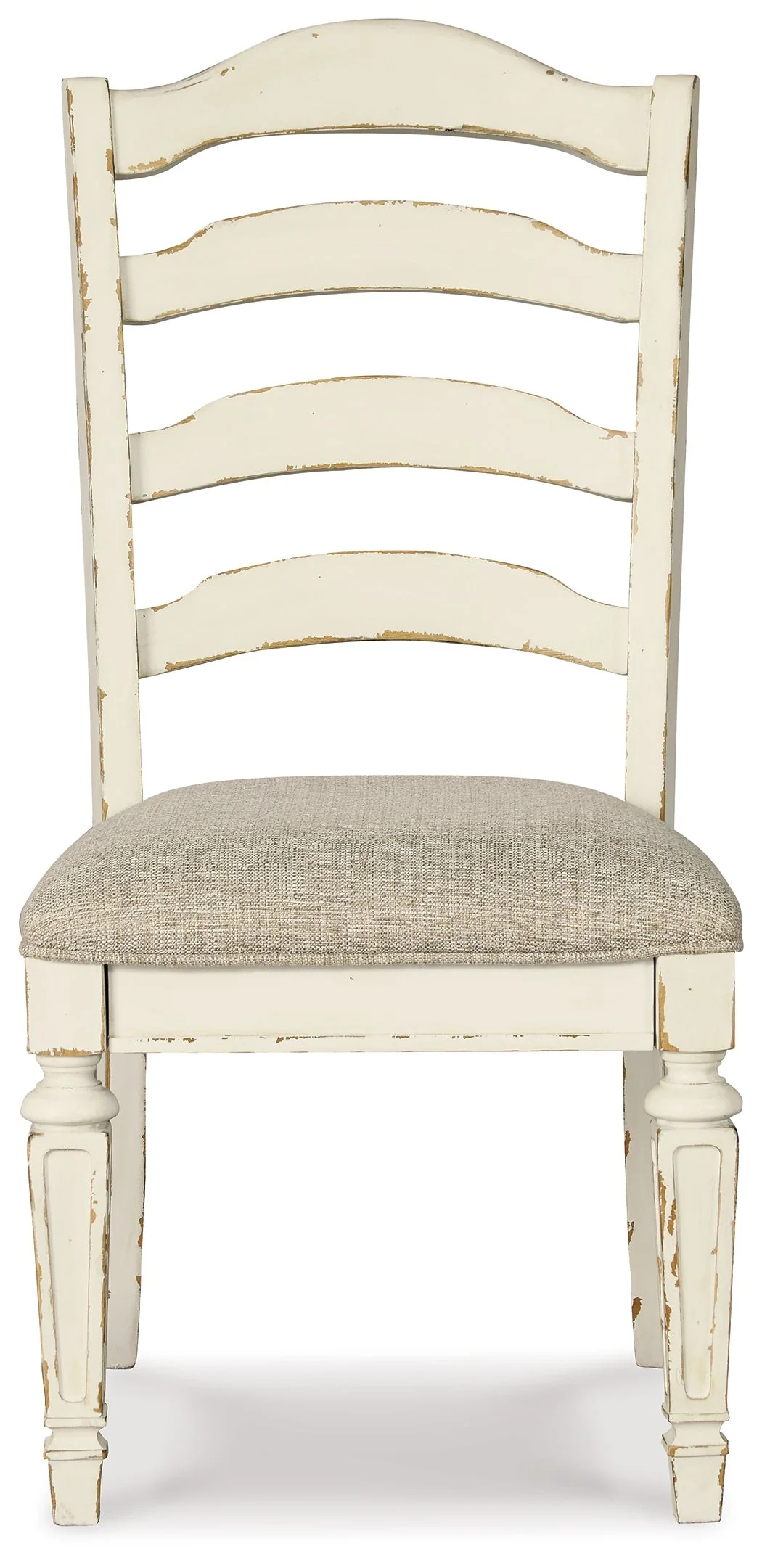 5454-realyn-dining-uph-side-chair-set-of-2-ladderback-chipped-white-8.webp Realyn - Dining UPH Side Chair (Set of 2) - Ladderback - Chipped White