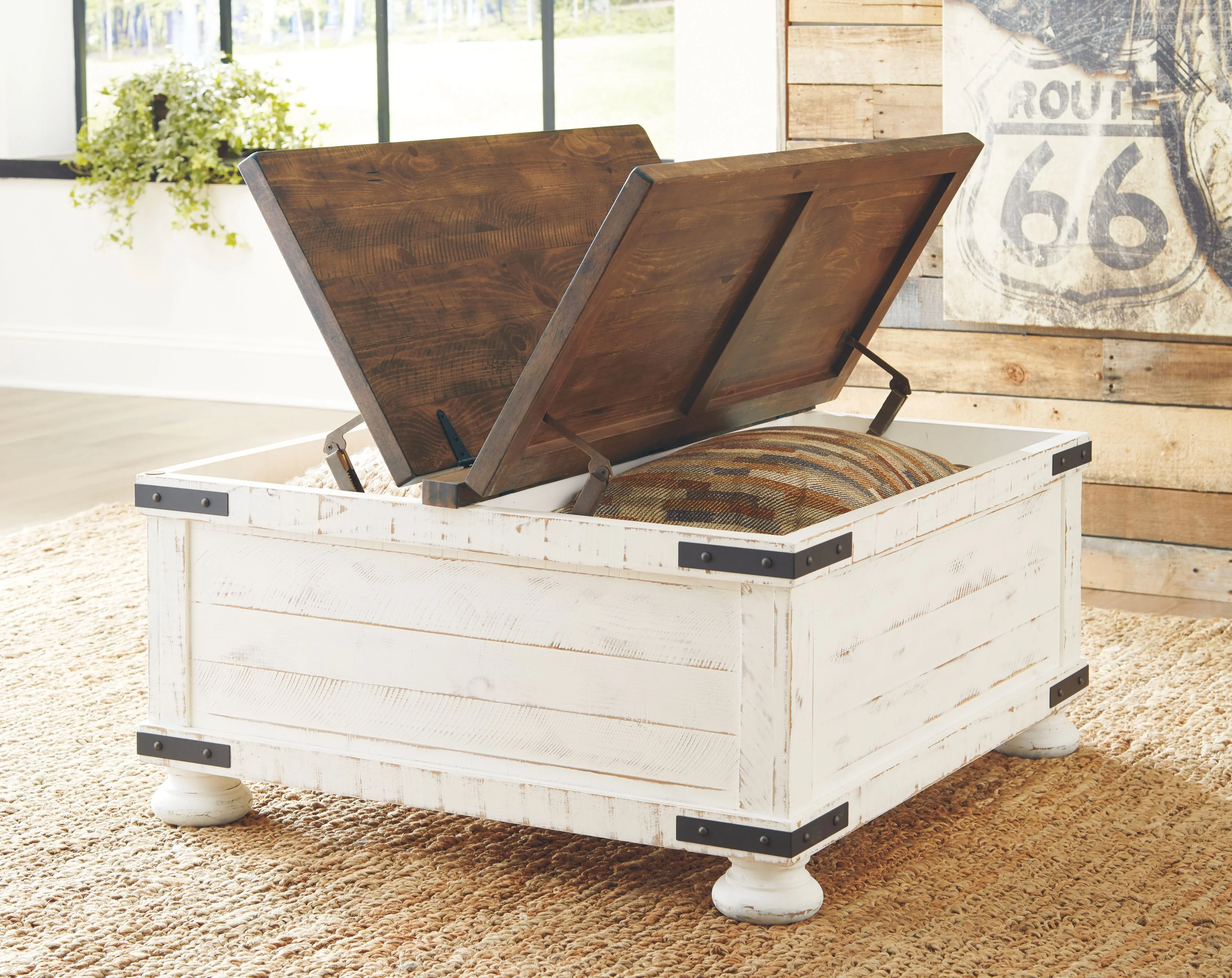 5456-wystfield-cocktail-table-with-storage-white-brown-12.webp Wystfield - Cocktail Table with Storage - White / Brown