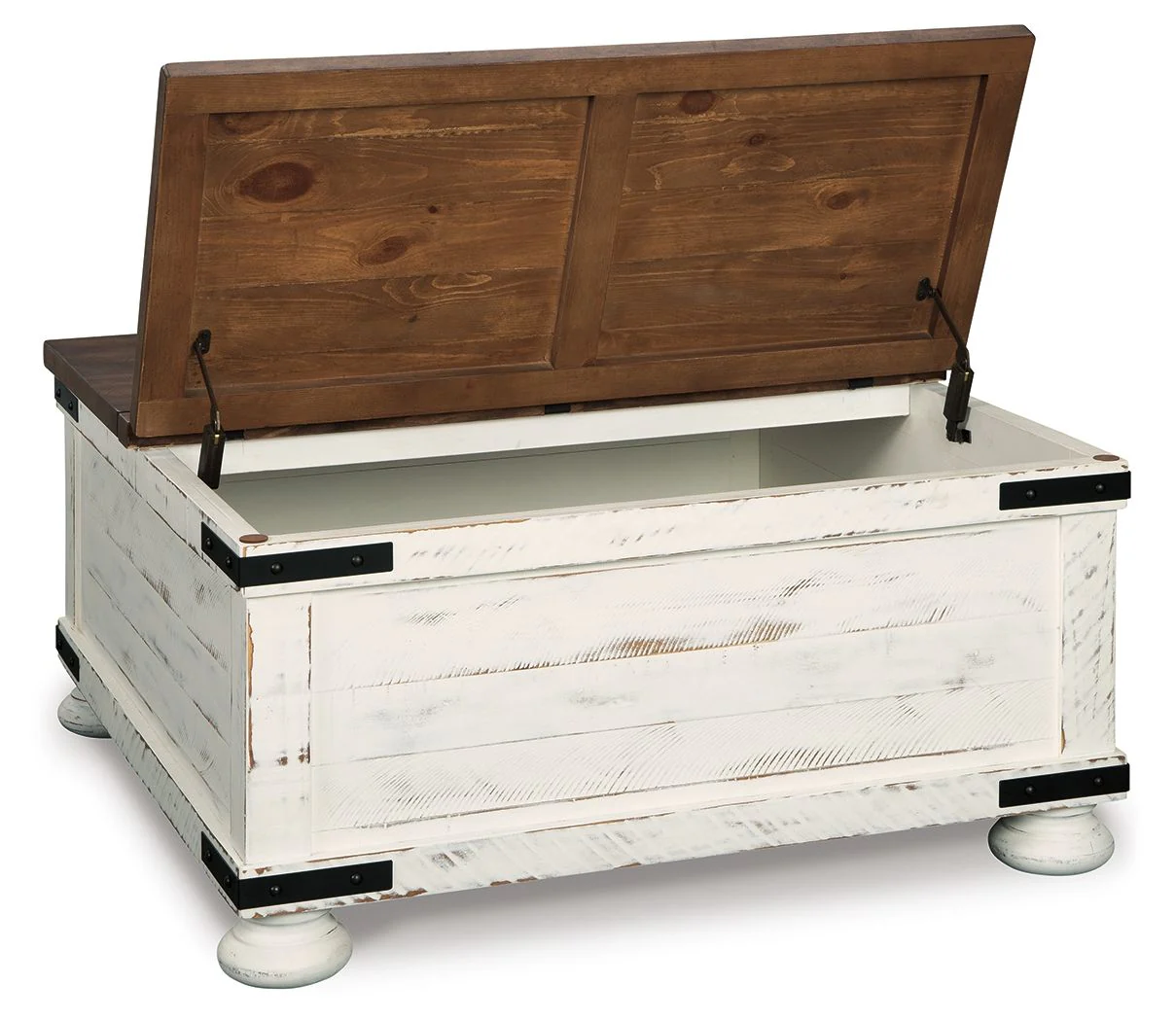 5456-wystfield-cocktail-table-with-storage-white-brown-5.webp Wystfield - Cocktail Table with Storage - White / Brown