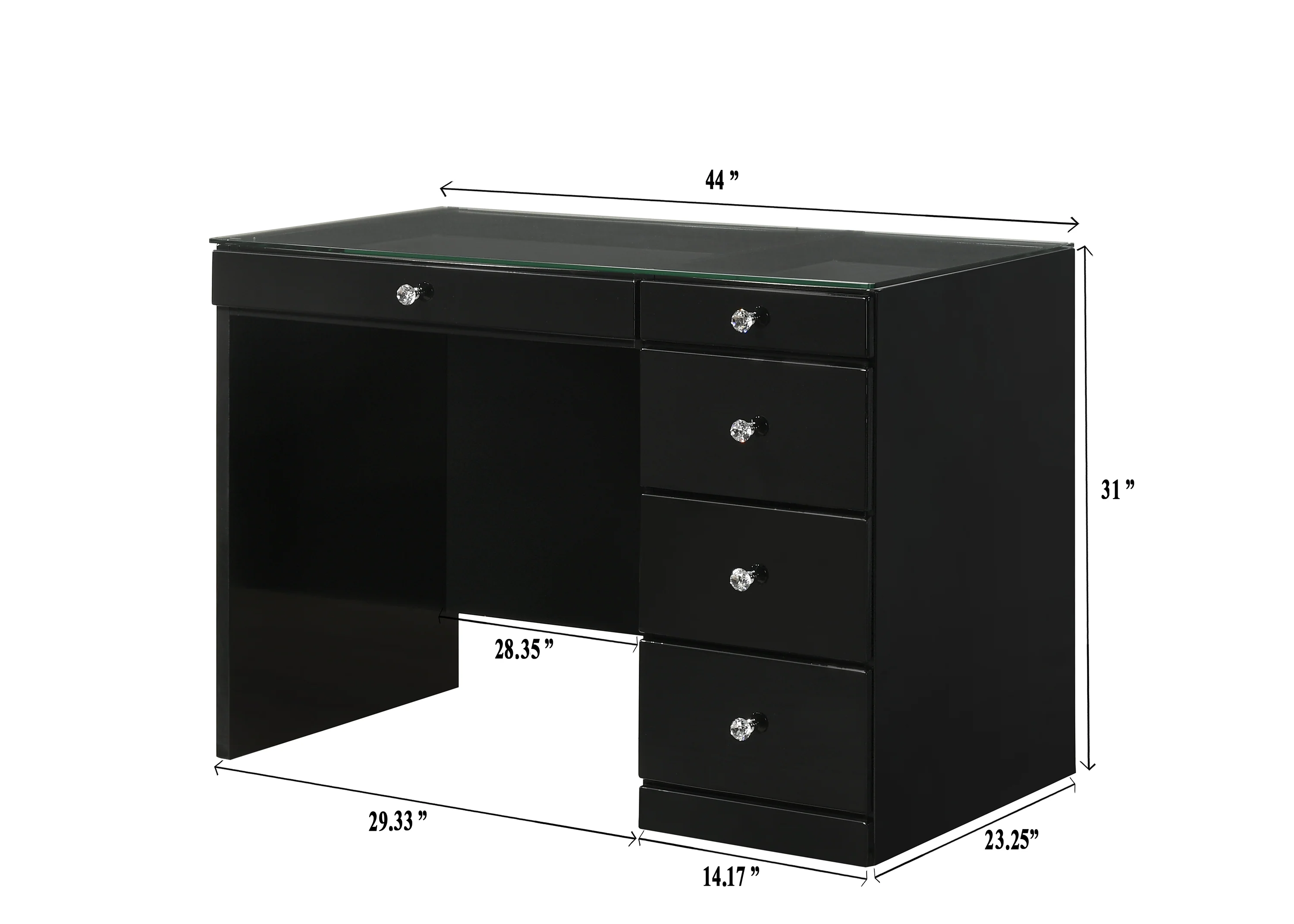 Morgan Vanity Top Black