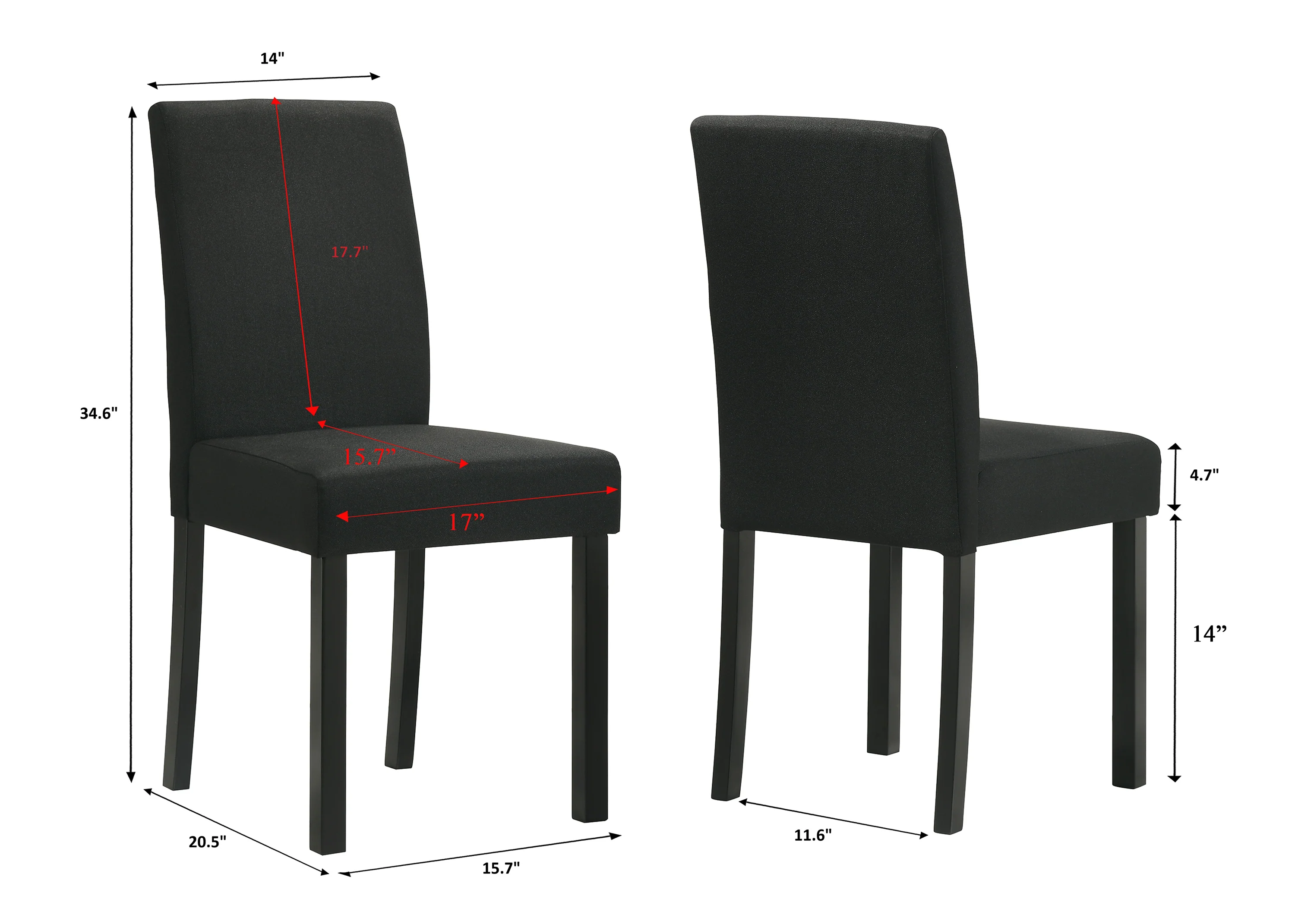 Resia Dining Chair Black