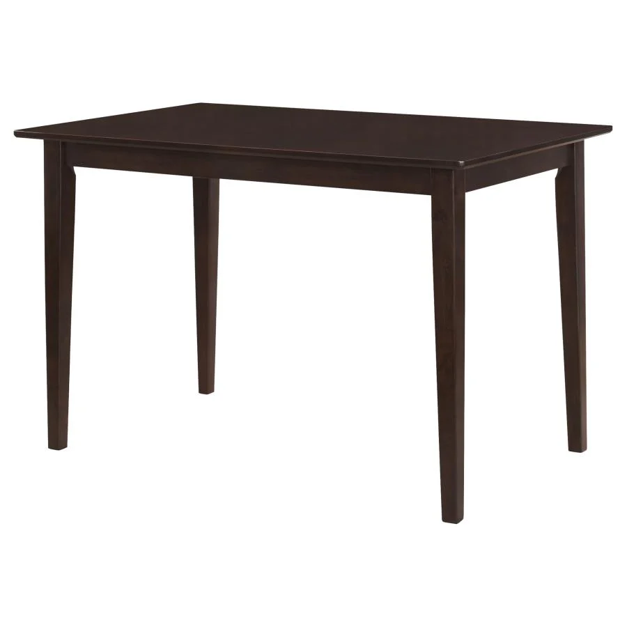 Gomez - 5 Piece Rectangular Dining Table Set - Cappuccino
