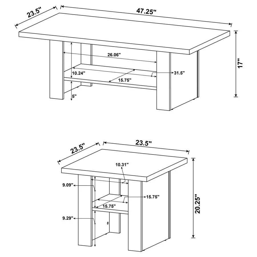 5500-rodez-3-piece-engineered-wood-coffee-table-set-black-oak-6.webp Rodez - 3 Piece Engineered Wood Coffee Table Set - Black Oak