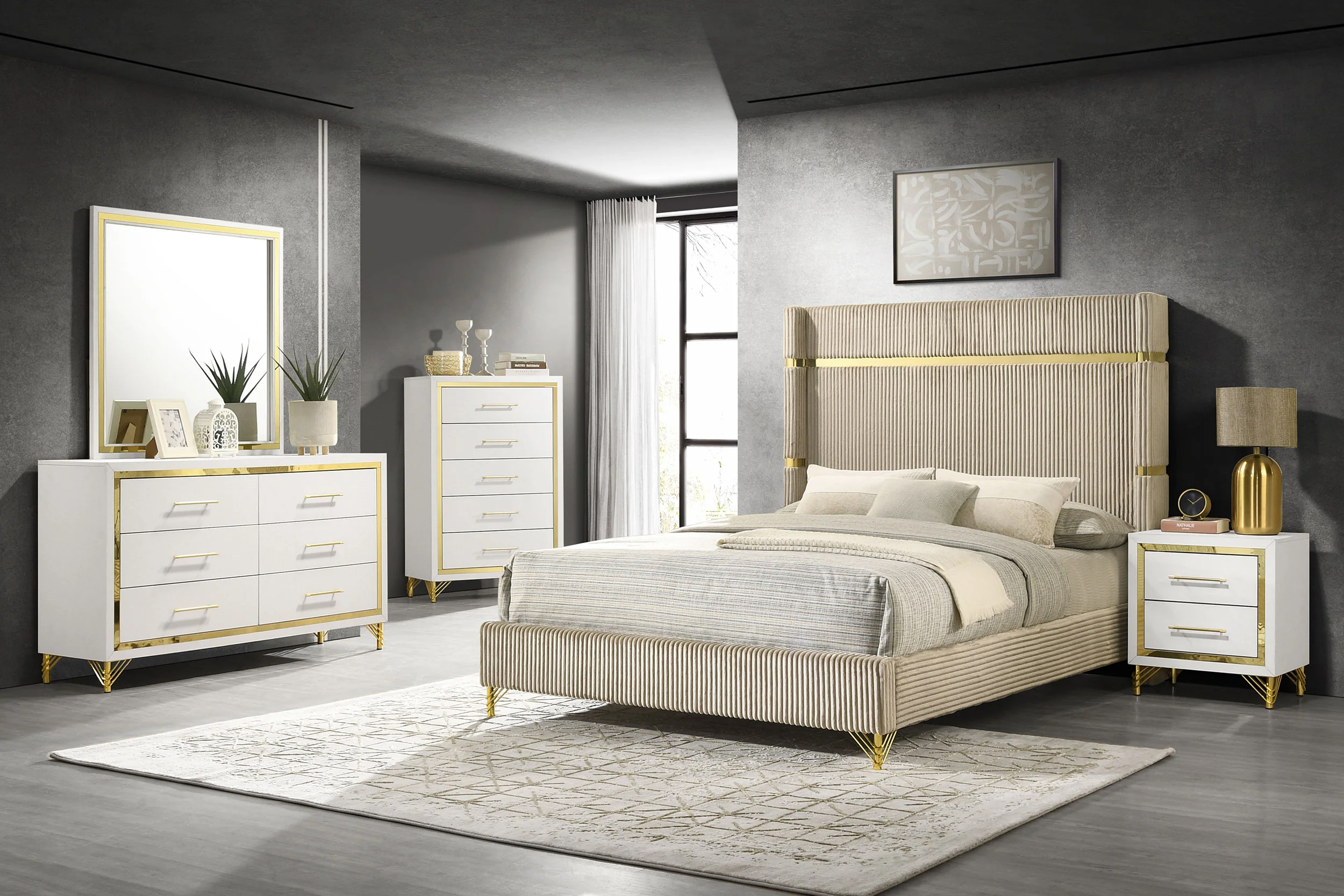 5501-lucia-bedroom-set-with-upholstered-wingback-panel-bed-104.webp Lucia - Bedroom Set With Upholstered Wingback Panel Bed