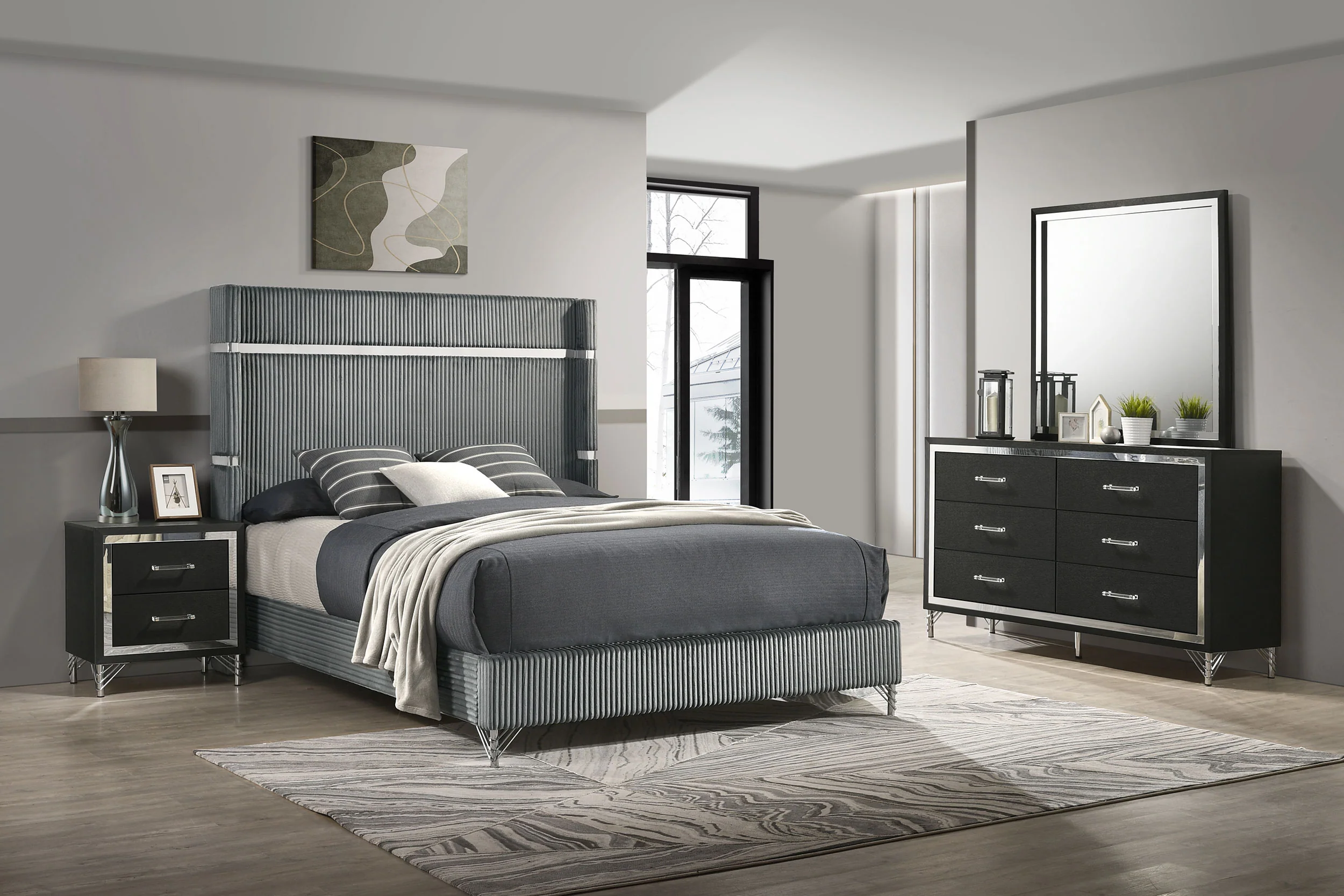 5501-lucia-bedroom-set-with-upholstered-wingback-panel-bed-105.webp Lucia - Bedroom Set With Upholstered Wingback Panel Bed