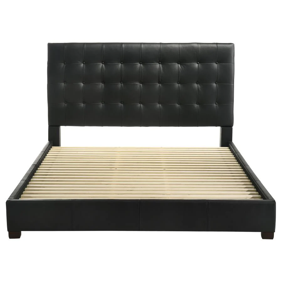 Medley - Genuine Leather Platform Bed