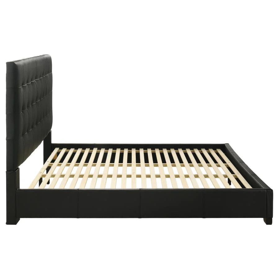 Medley - Genuine Leather Platform Bed