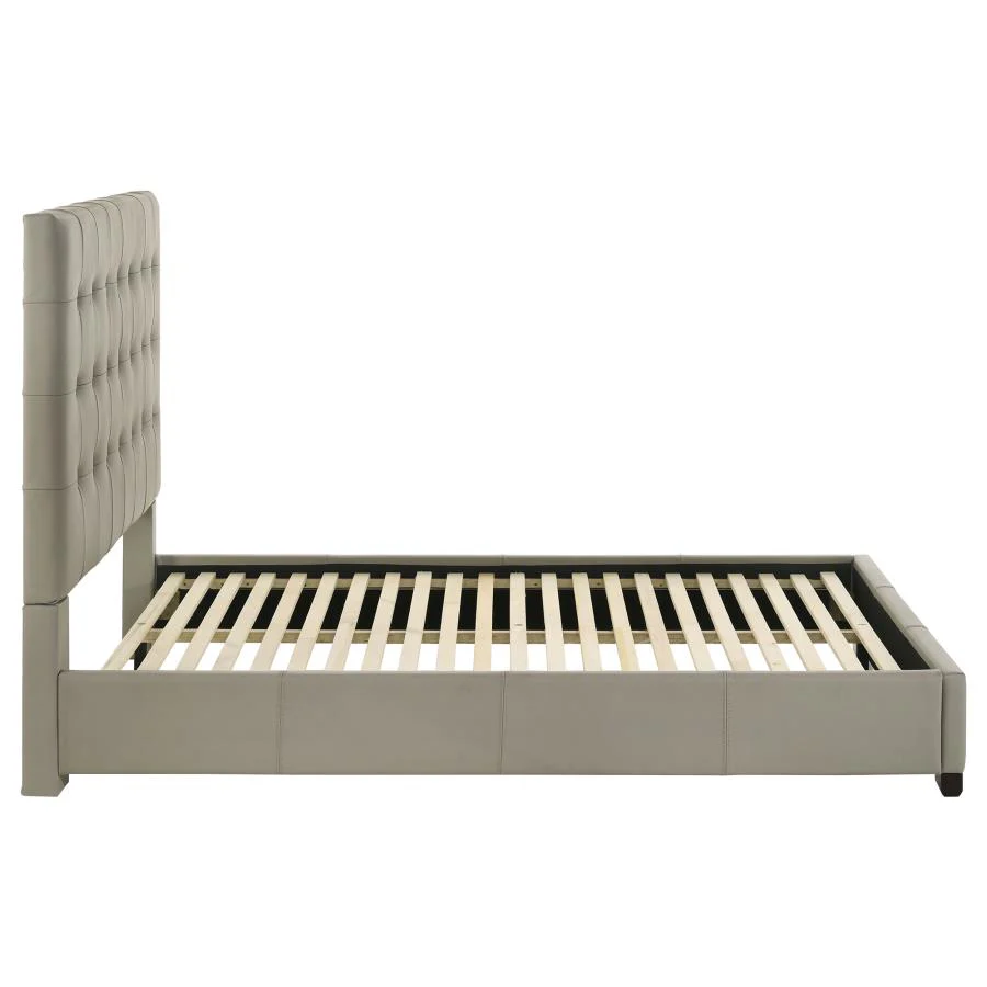 Medley - Genuine Leather Platform Bed
