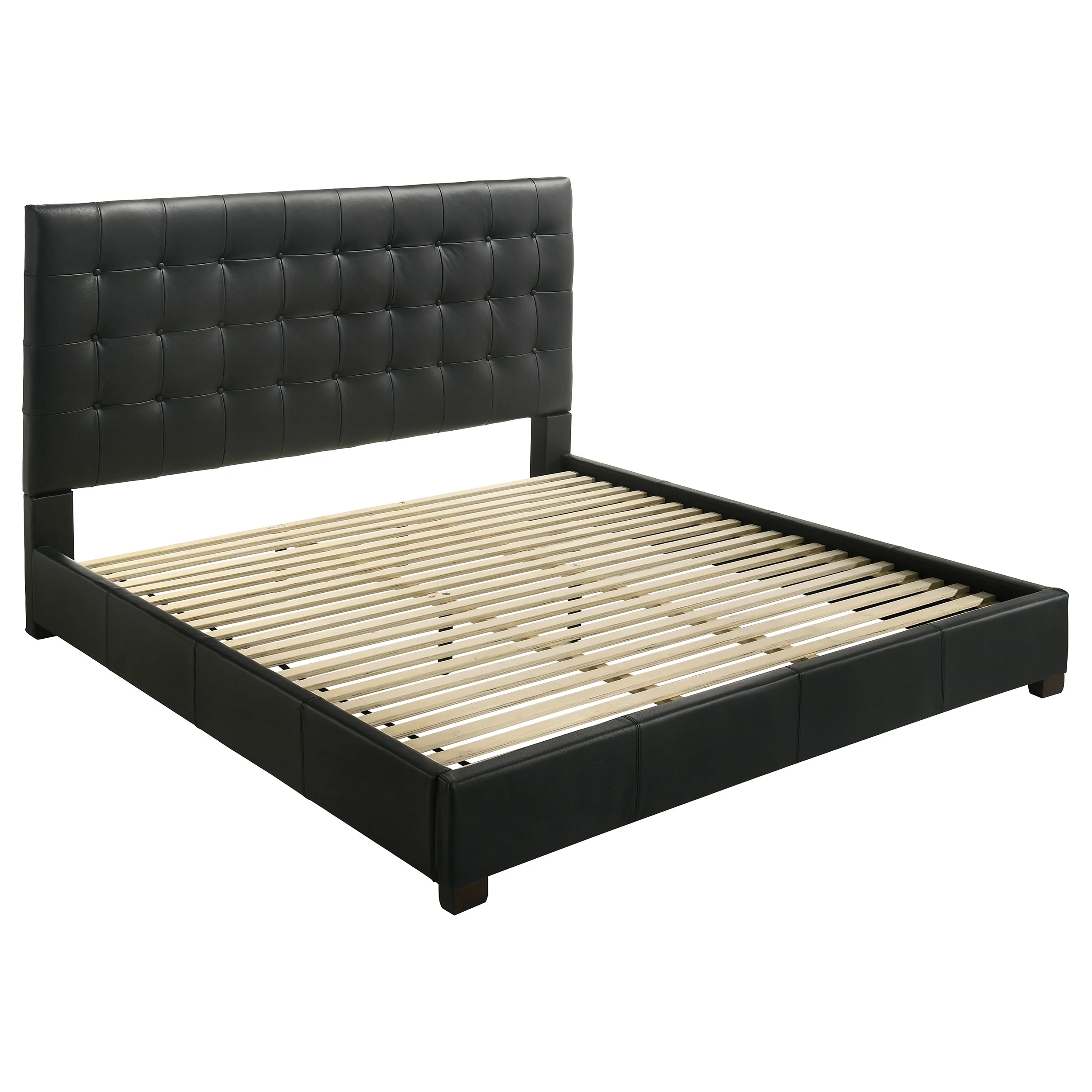 Medley - Genuine Leather Platform Bed