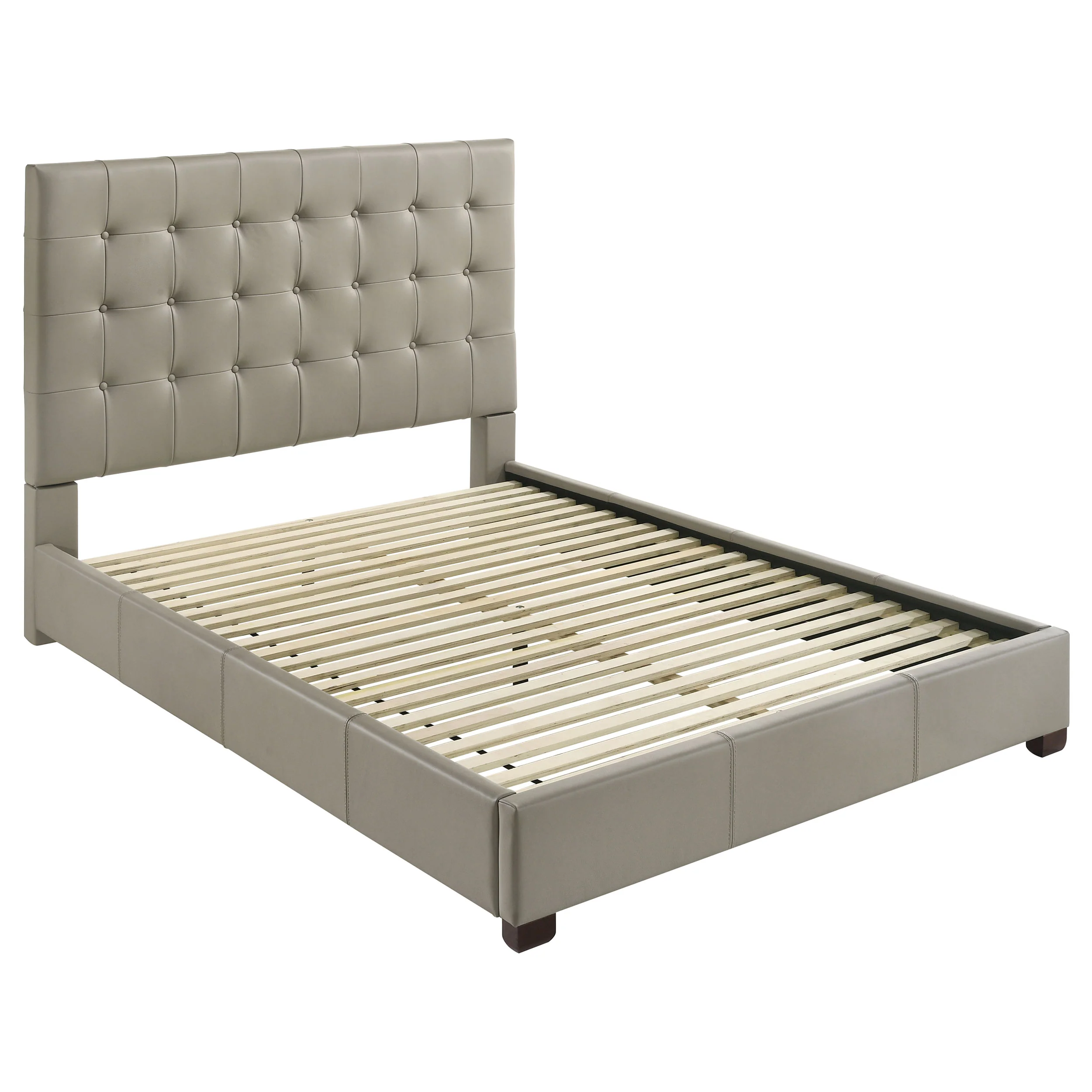Medley - Genuine Leather Platform Bed