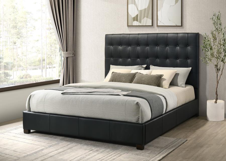 Medley - Genuine Leather Platform Bed