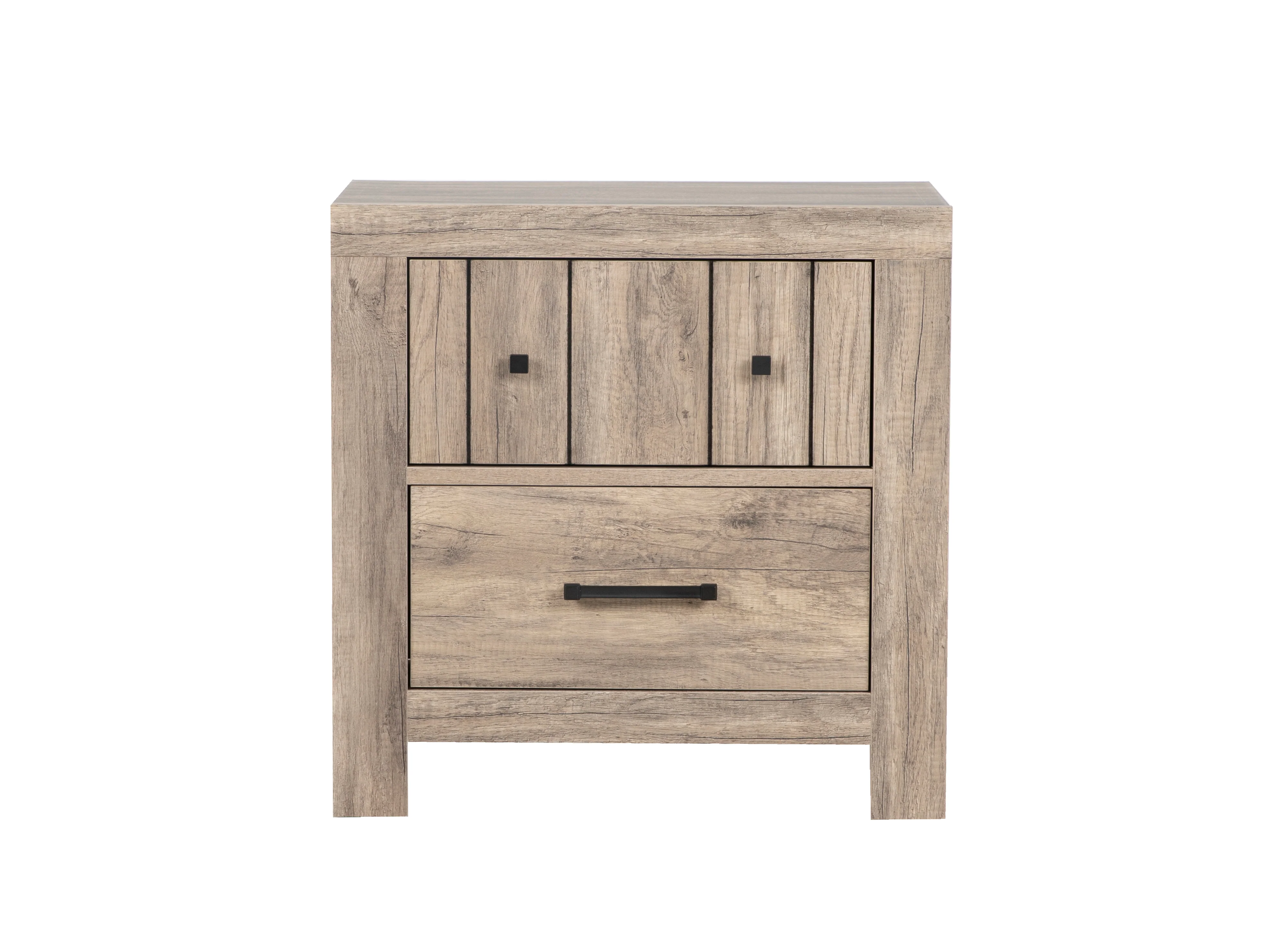 555-modern-rustic-2-drawer-nightstand-with-distressed-wood-finish-2.webp Modern Rustic 2-Drawer Nightstand with Distressed Wood Finish