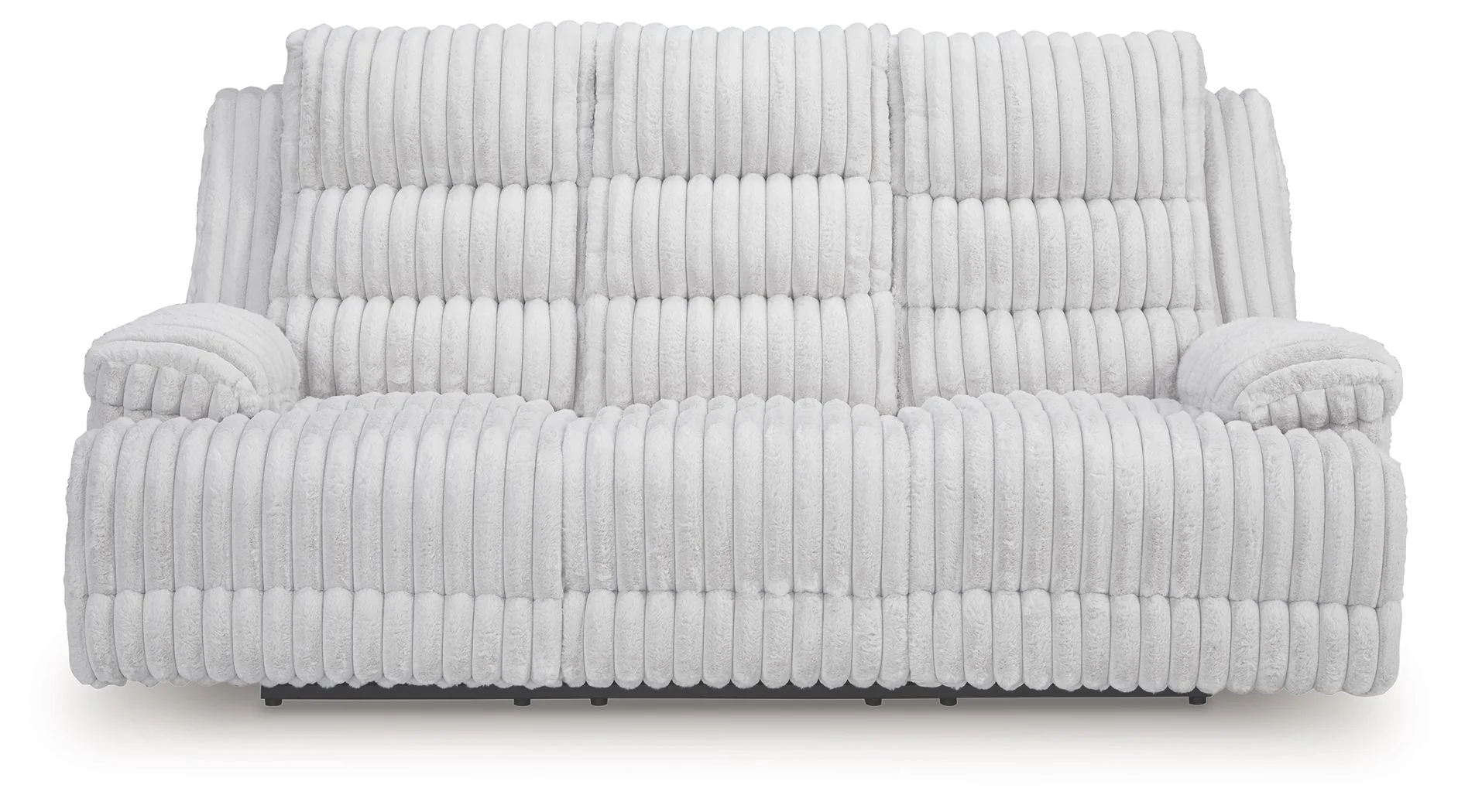 Rhines Falls - Reclining Power Sofa With Drop Down Table - Alloy