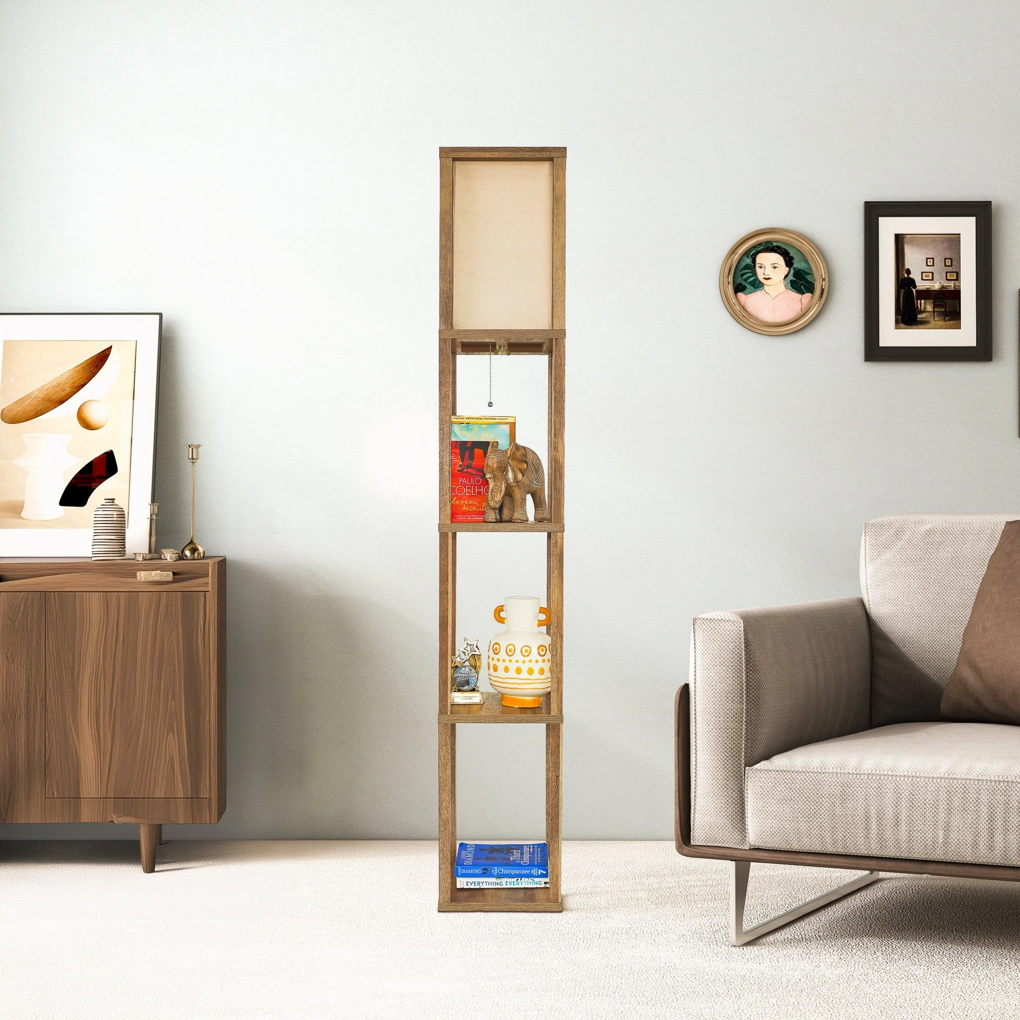 5609-pinnacle-shelf-floor-lamp-for-bedroom-living-room-long-shade-natural-wood-white-13.webp Pinnacle - Shelf Floor Lamp For Bedroom / Living Room, Long Shade - Natural Wood / White