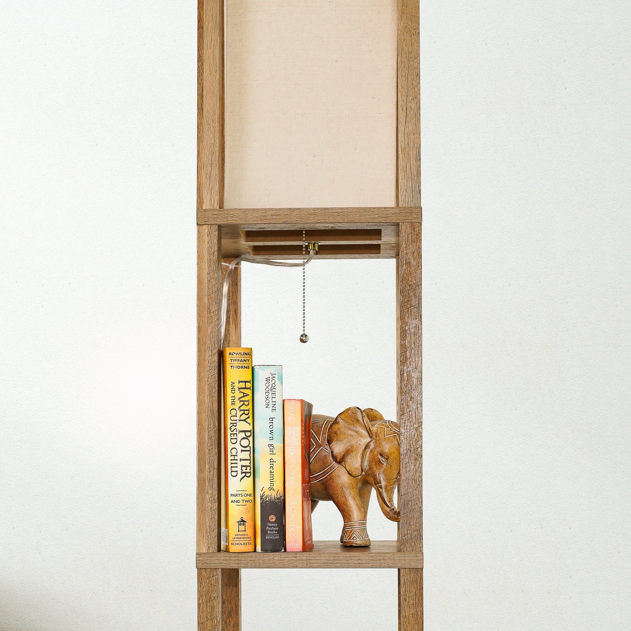 5609-pinnacle-shelf-floor-lamp-for-bedroom-living-room-long-shade-natural-wood-white-8.jpg Pinnacle - Shelf Floor Lamp For Bedroom / Living Room, Long Shade - Natural Wood / White