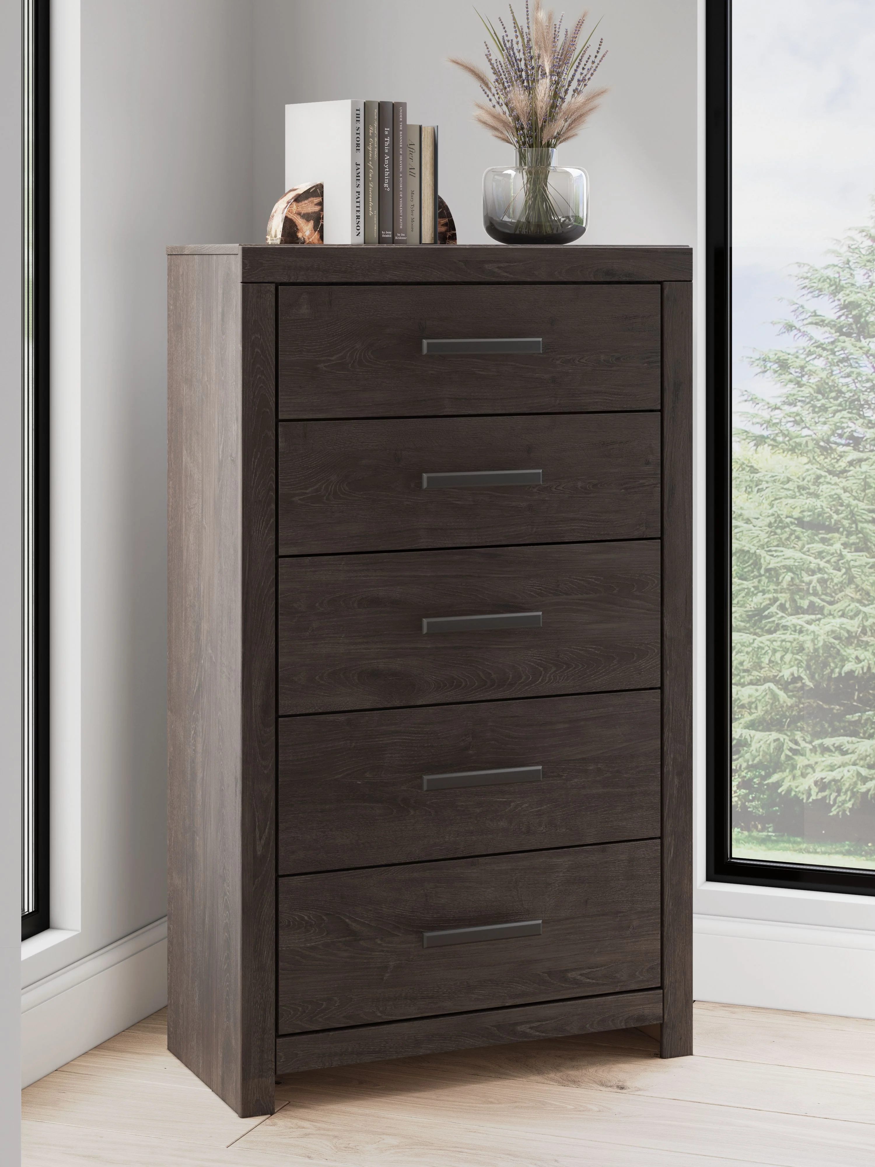 5638-prendonea-five-drawer-chest-charcoal-2.webp Prendonea - Five Drawer Chest - Charcoal
