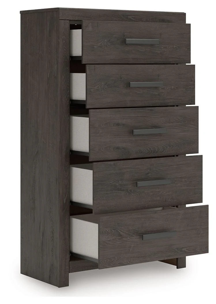 5638-prendonea-five-drawer-chest-charcoal-6.webp Prendonea - Five Drawer Chest - Charcoal