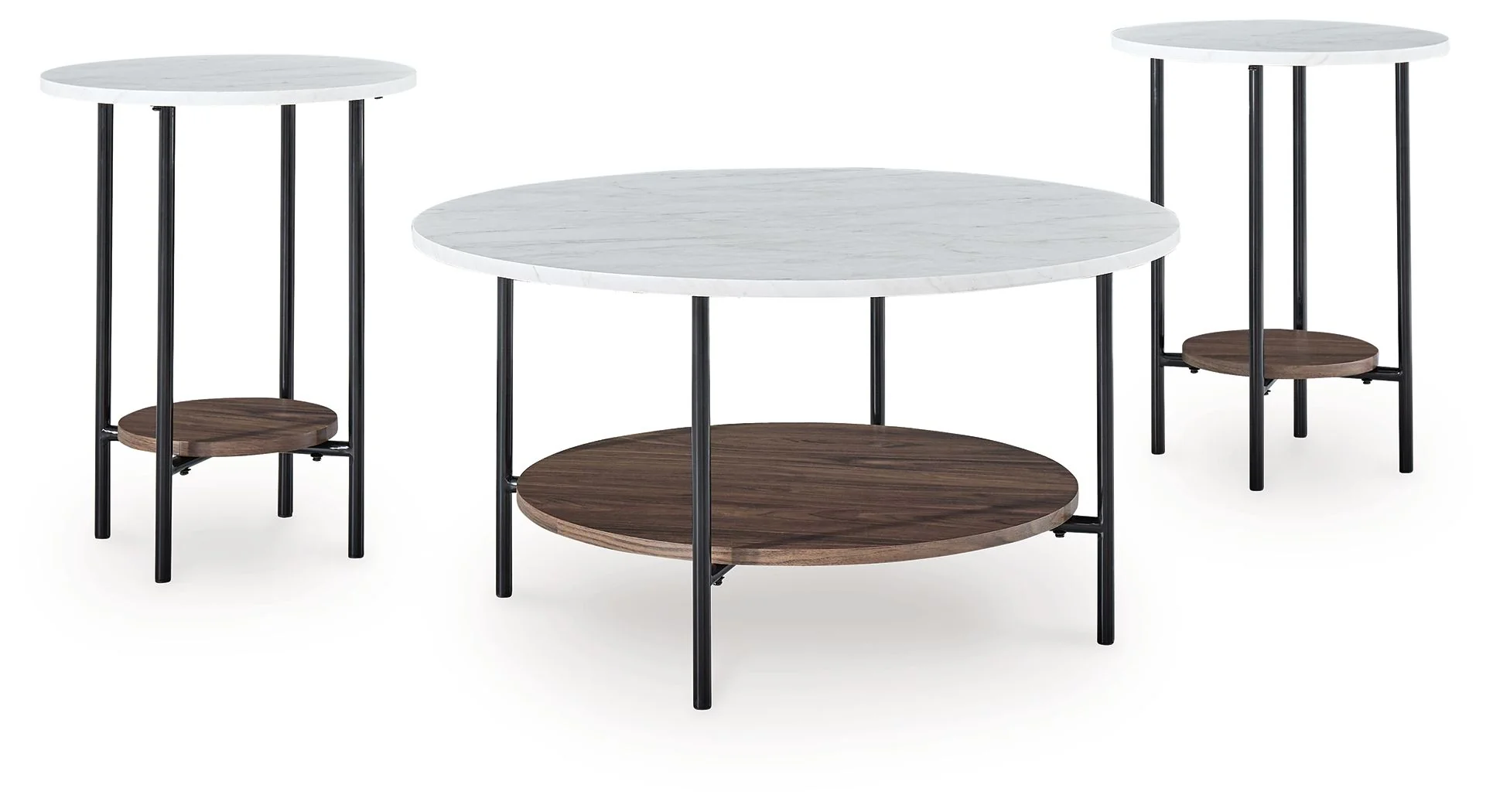 5651-wrenwich-occasional-table-set-set-of-3-brown-black-white-1.webp Wrenwich - Occasional Table Set (Set of 3) - Brown / Black / White