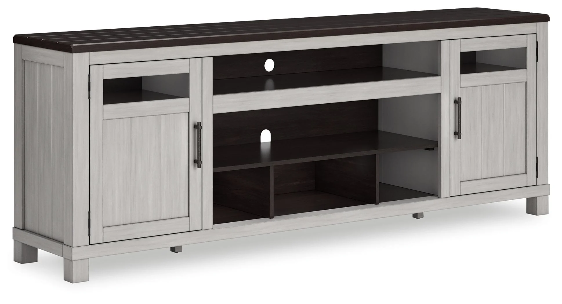 5853-darborn-xl-tv-stand-w-fireplace-option-gray-brown-1.webp Darborn - XL TV Stand W/Fireplace Option - Gray / Brown