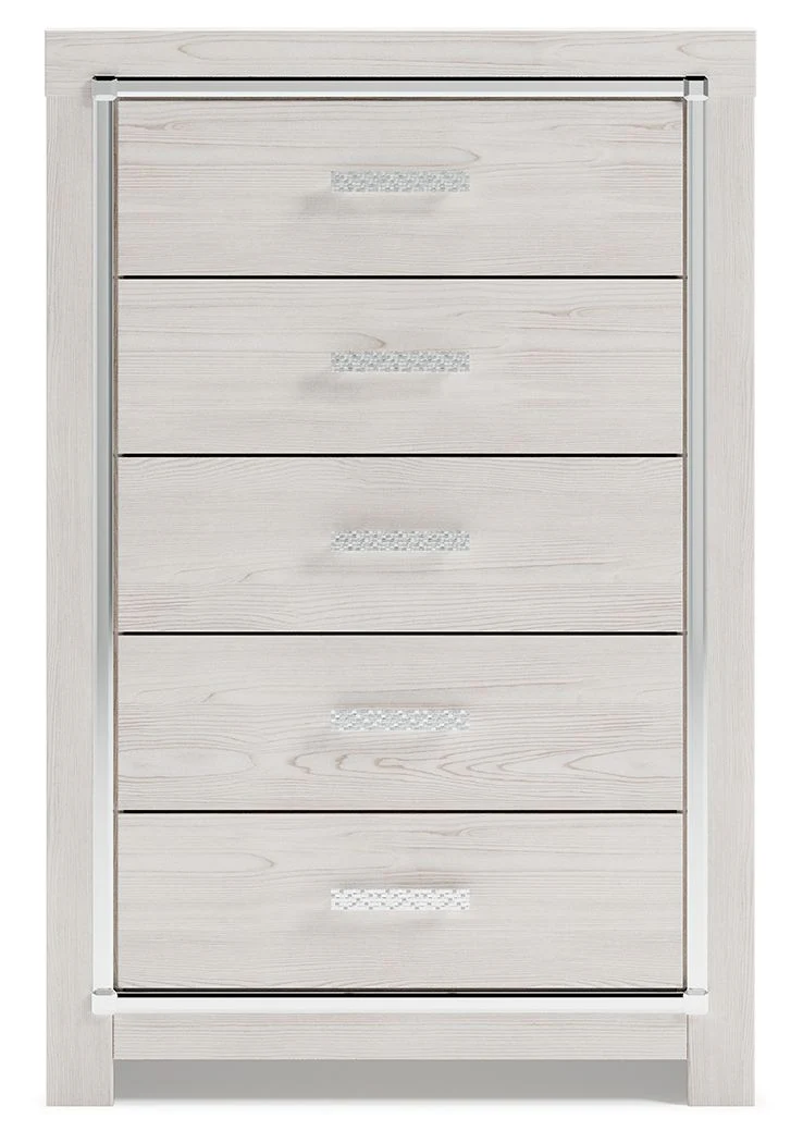5861-altyra-five-drawer-chest-white-3.webp Altyra - Five Drawer Chest - White