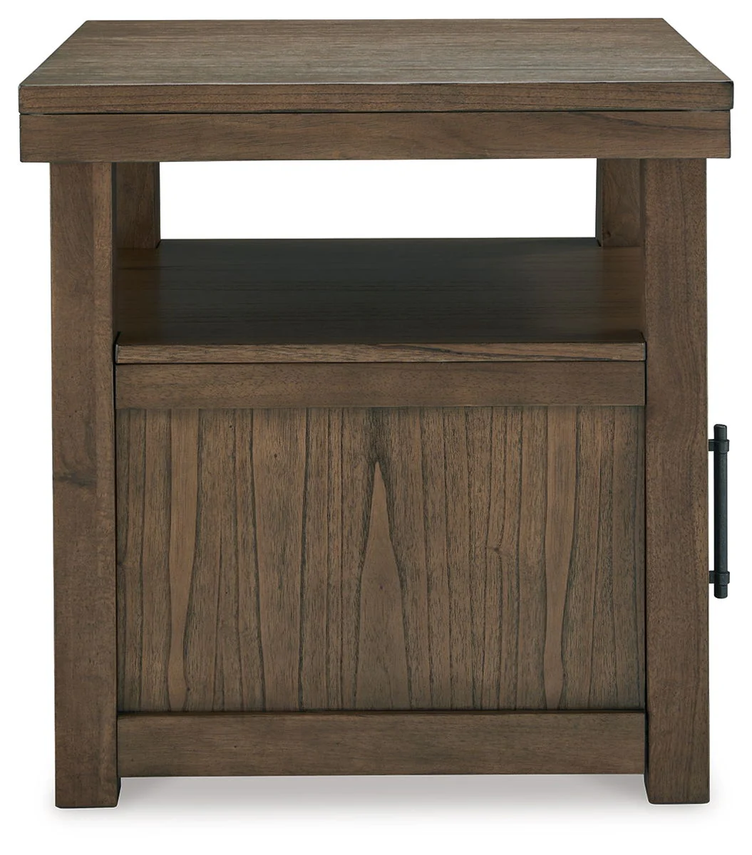 Boardernest - Rectangular End Table - Brown