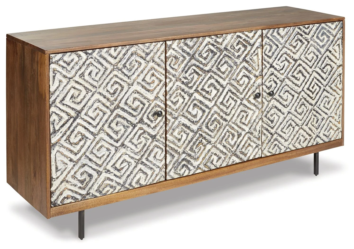 5891-kerrings-accent-cabinet-brown-black-white-1.webp Kerrings - Accent Cabinet - Brown / Black / White